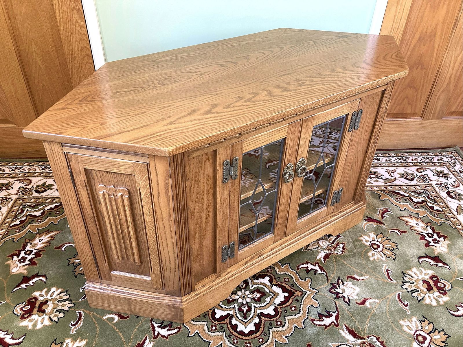 Old Charm Large Tv Cabinet / Stand In Vintage Colour – Model No.2633. photo buy