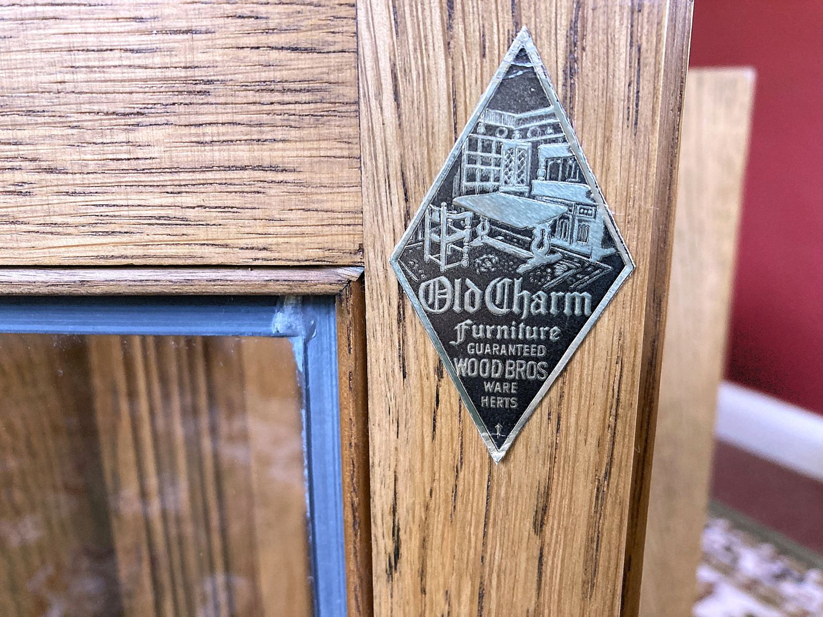 Old Charm Large Tv Cabinet / Stand In Vintage Colour – Model No.2633. photo vinterior