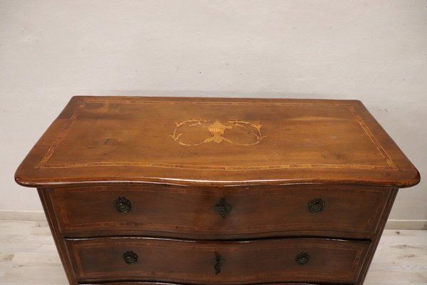 4187.0 Antique Chest Of Drawers In Walnut, 18th Century photo