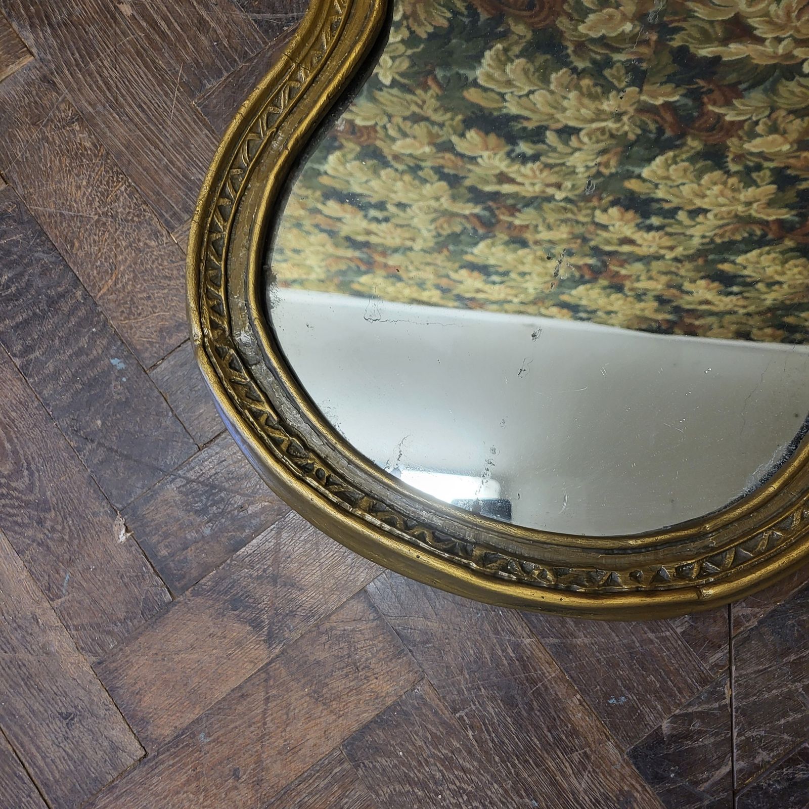 Pair Of French Gilt Composite Mirrors photo for sale