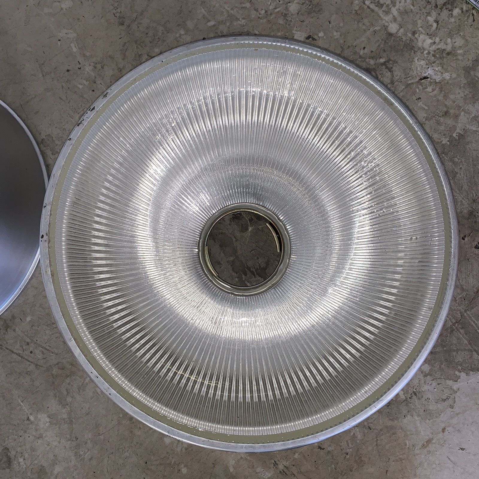Pair Of Holophane No.6640 Endural Industrial Lamp Shades photo vinterior