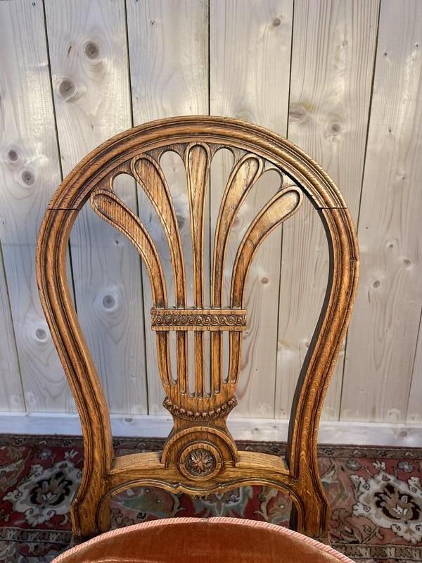 Suite De 6 Chaises « Montgolfière » En Chêne Louis XVI photo furniture
