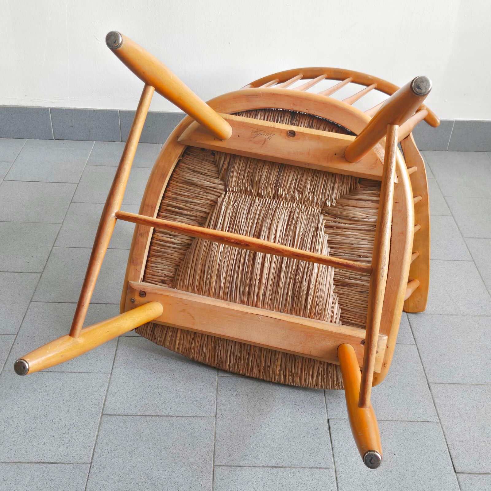 Furniture Vintage Arno Lambrecht Armchair For Wks Mobel 1950 & Hetre & Reed 50s 1950s photo