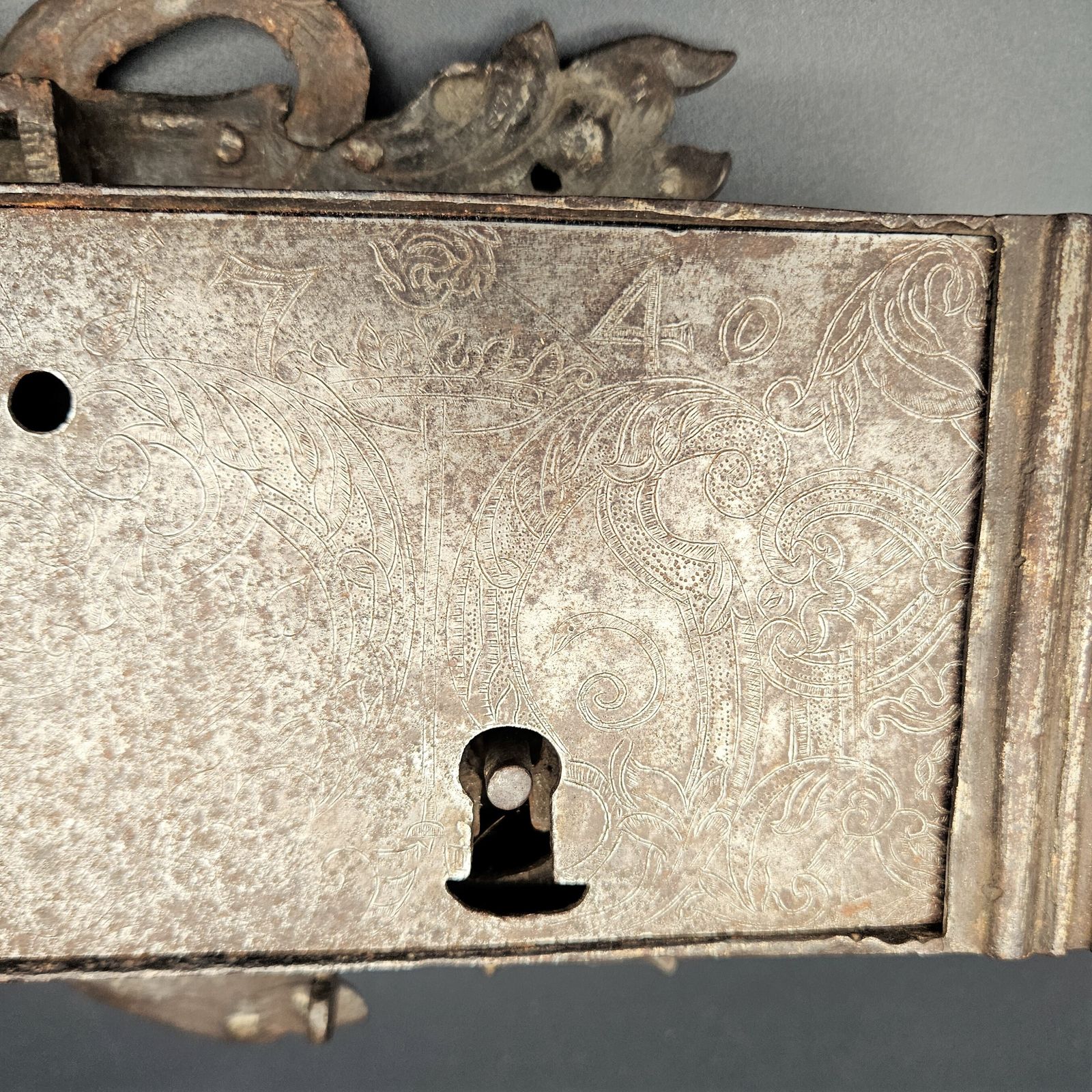 Original. Baroque Door Lock From 1740 photo for sale