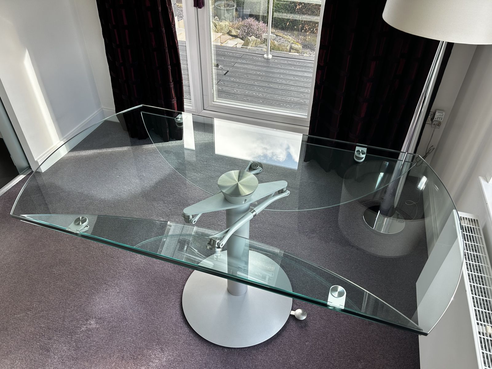 photo for sale Noas Glass Dining Table And 6 Noas Glisette Dining Chairs