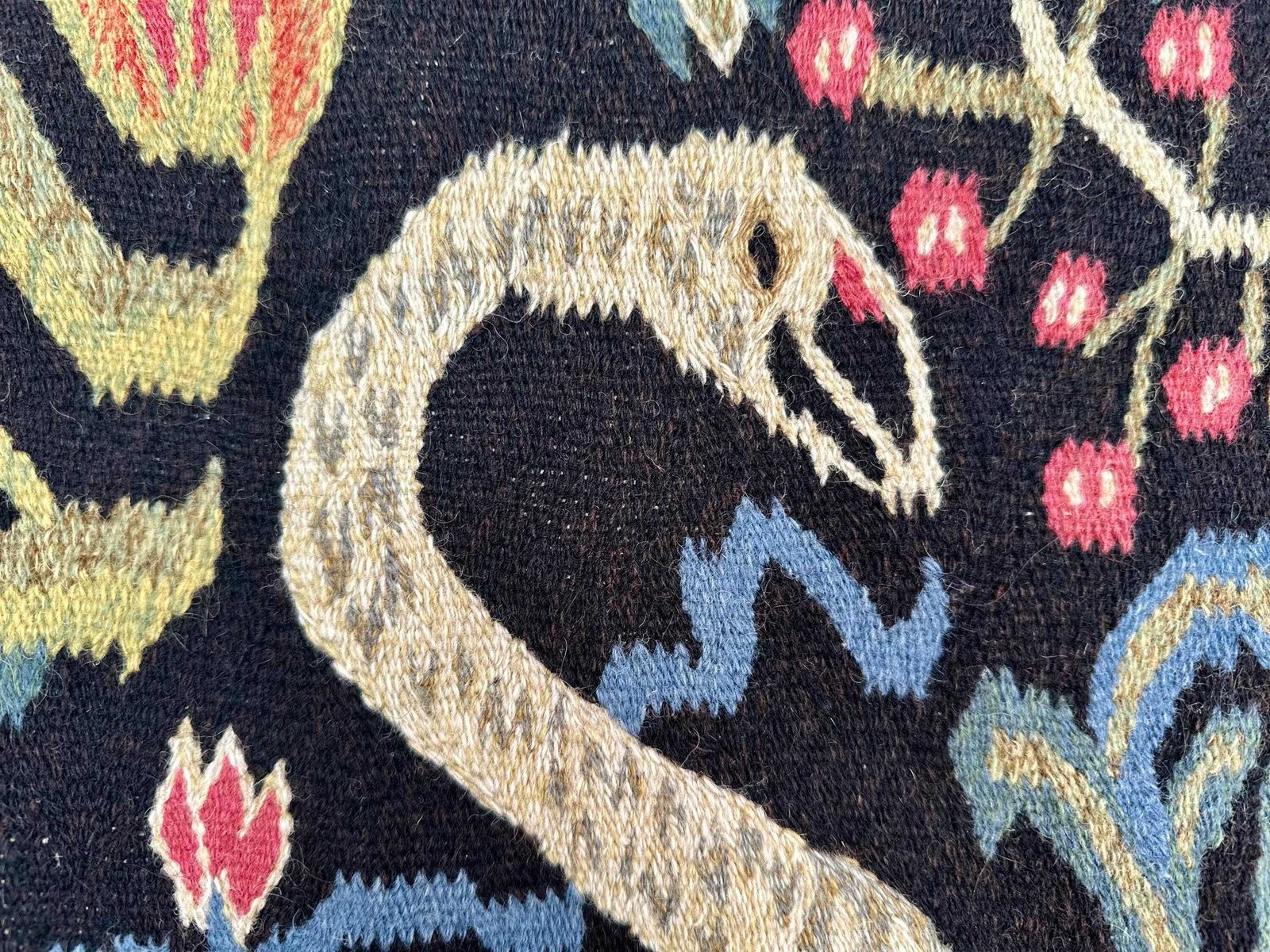 Vintage Swedish Flamskvavnad From Skåne, In Wool Tapestry photo 642.0