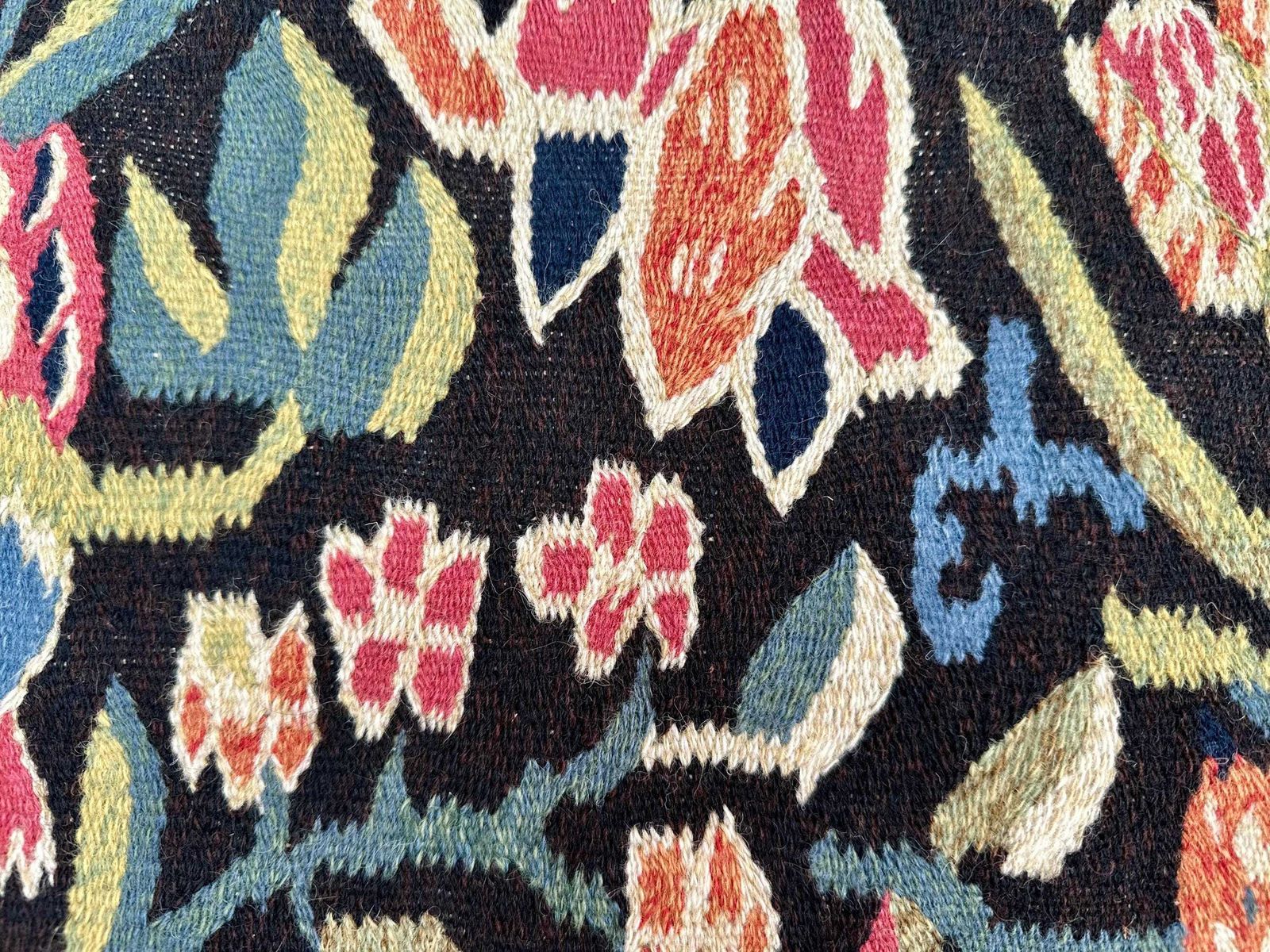 Vintage Swedish Flamskvavnad From Skåne, In Wool Tapestry photo vintage