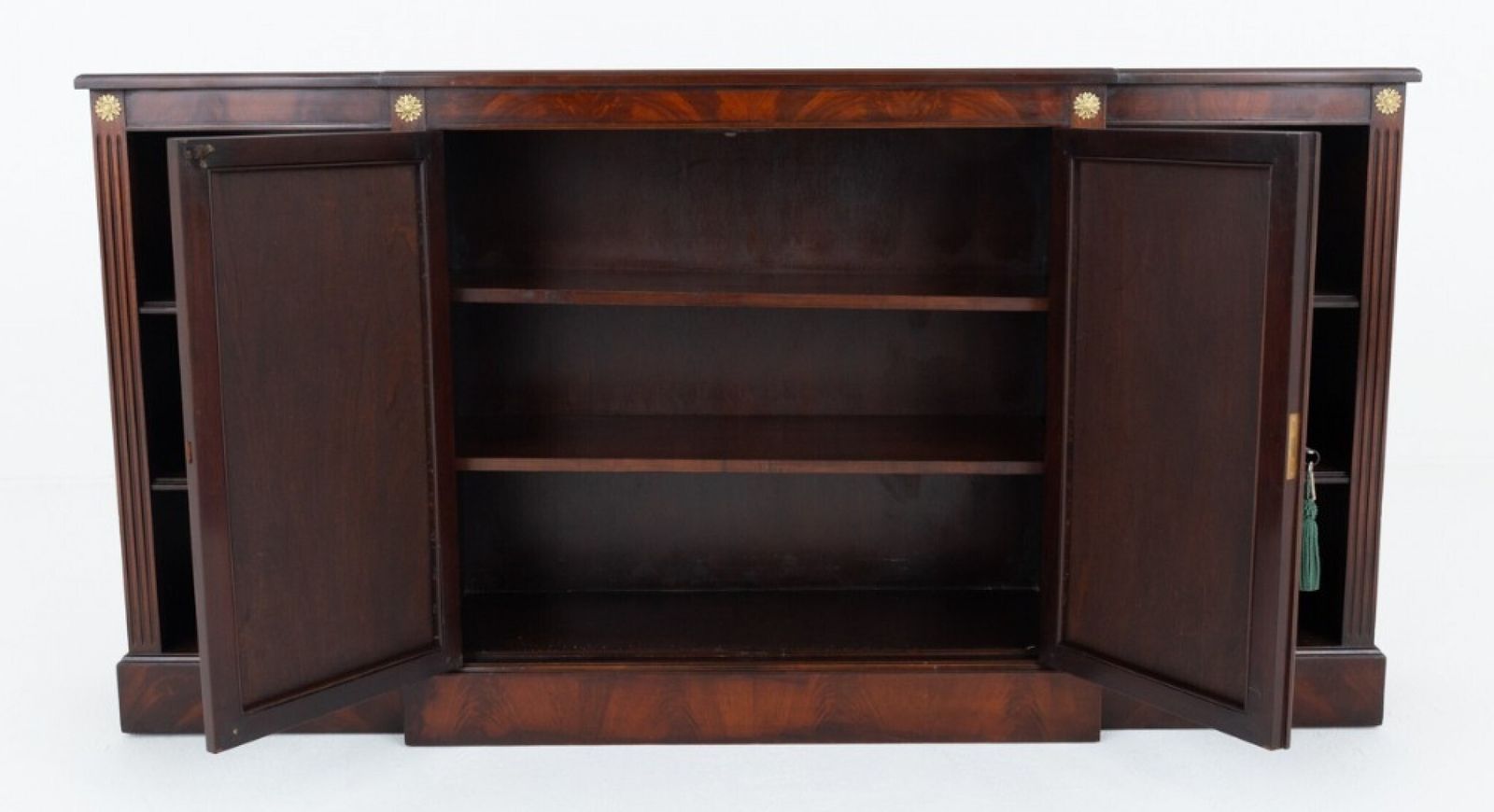 Regency Revival Sideboard Cabinet Server Mahogany Breakfront photo 1995.0