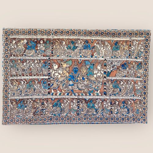 Kalamkari Temple Painting From South India (Hindu Art)