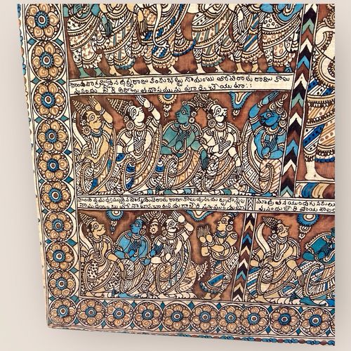 photo furniture Kalamkari Temple Painting From South India (Hindu Art)