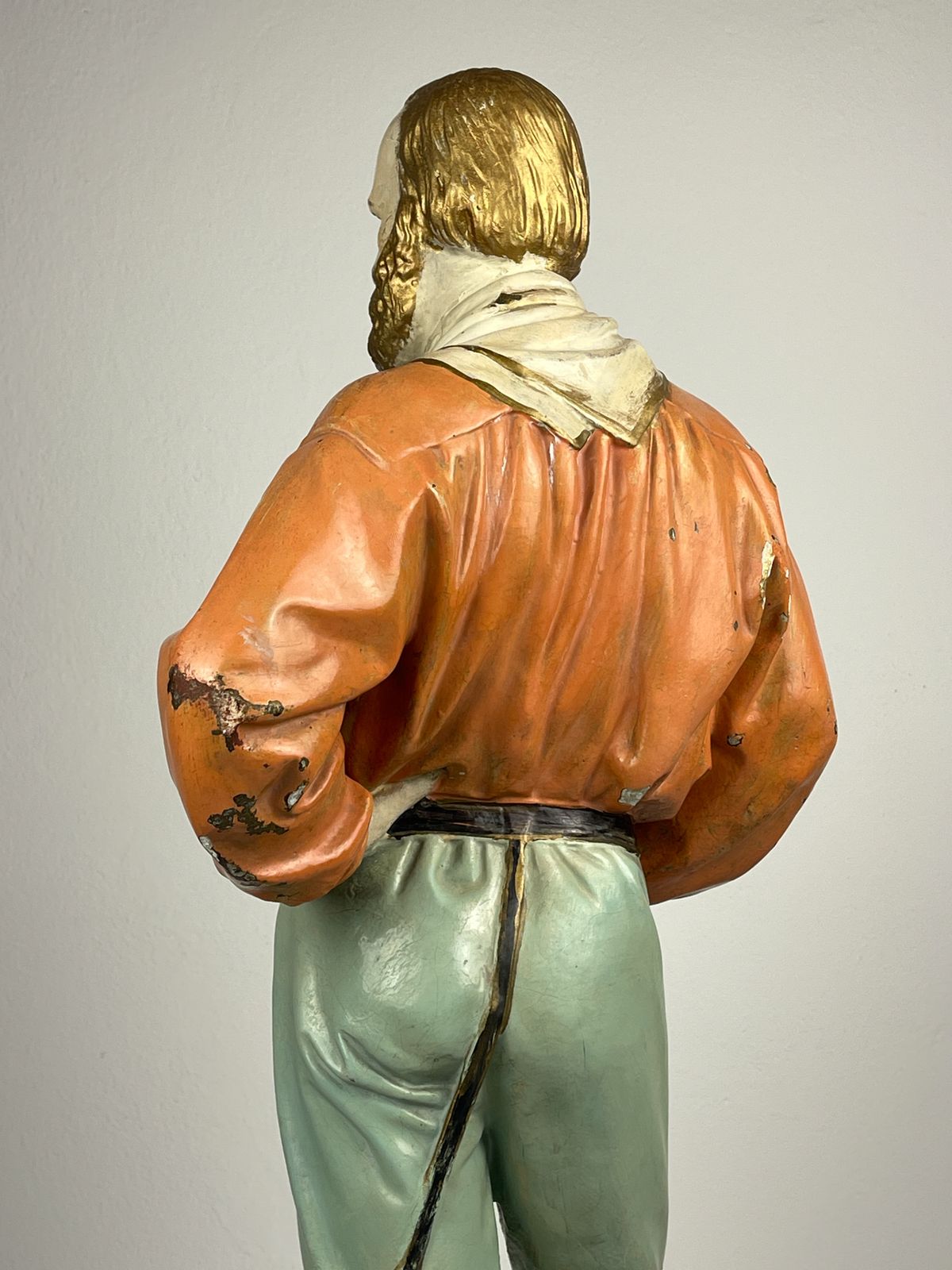Large Antique Plaster Sculpture Giuseppe Garibaldi, Italy, 1910 1920s photo furniture