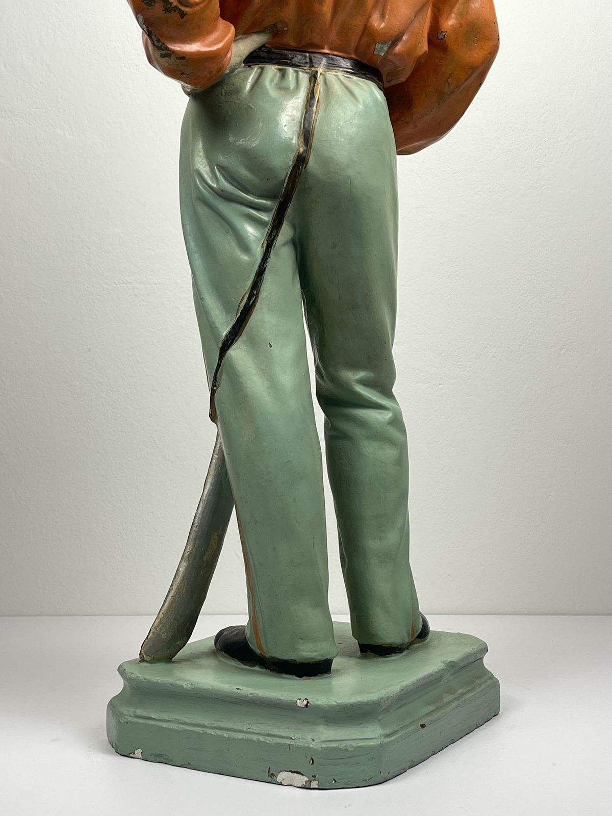 Groot antiek gipsen beeld Giuseppe Garibaldi, Italië, 1910–1920 photo vinterior