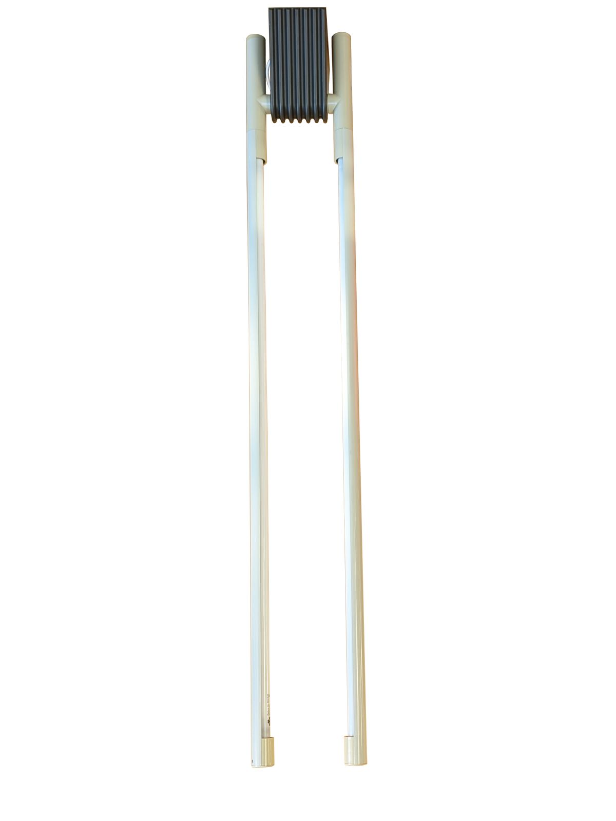 Lighting Grey Metal & Plastic 1980s Adjustable Ceiling Lamp Or Floor Lamp Sistema Flu By Bonetto For Luci photo