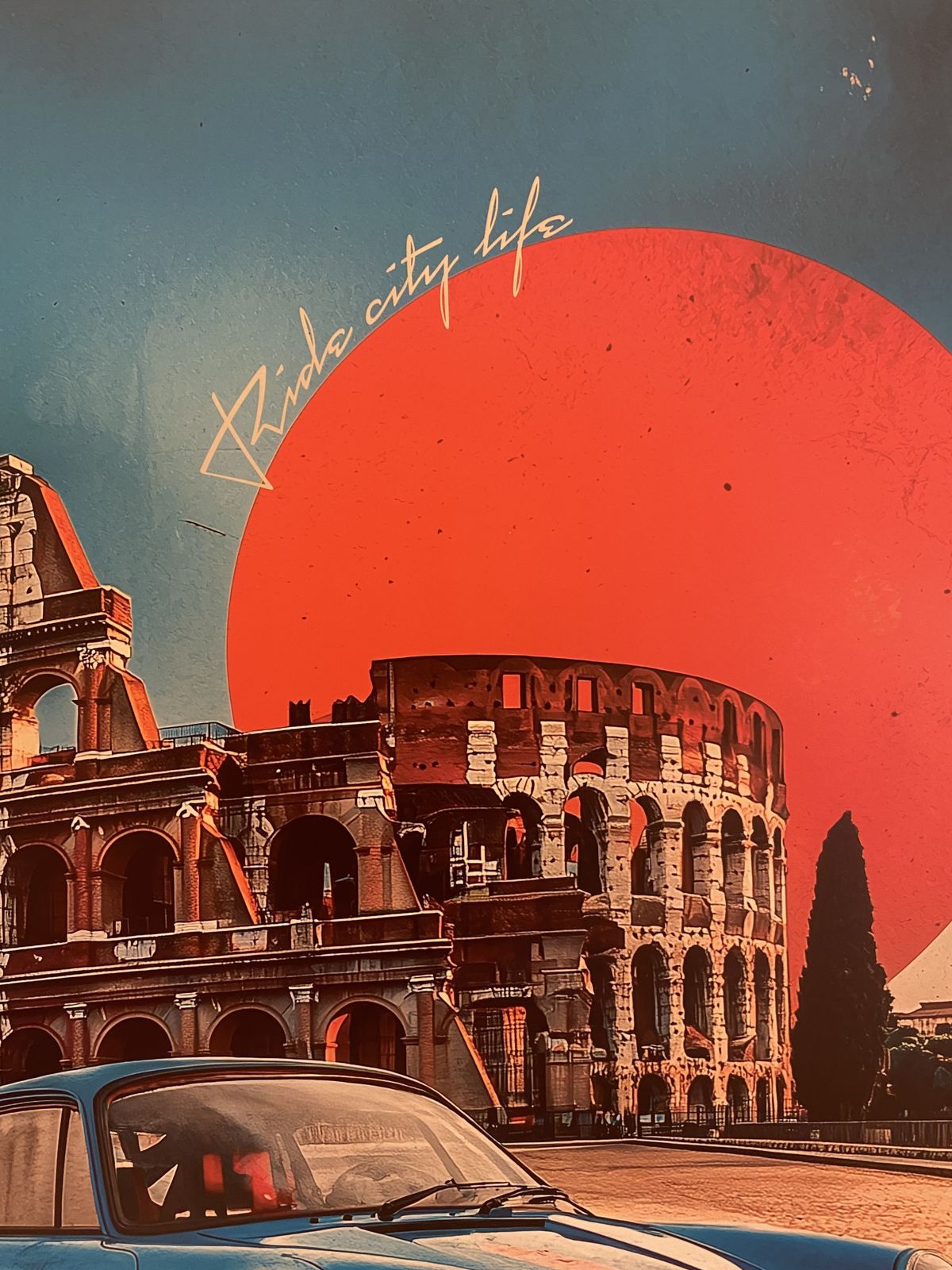 Pollux, 2020s   Roma   Original Poster Printed In Offset With Detached Screen Cm 98x 68 In 38,6 X 26,8 Hand Signed Lower Right photo for sale