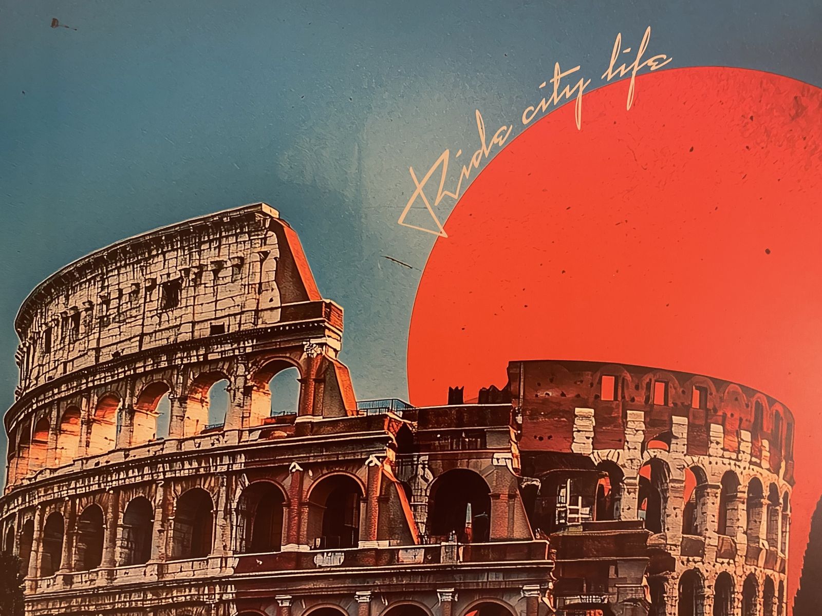Pollux, 2020s   Roma   Original Poster Printed In Offset With Detached Screen Cm 98x 68 In 38,6 X 26,8 Hand Signed Lower Right photo Art