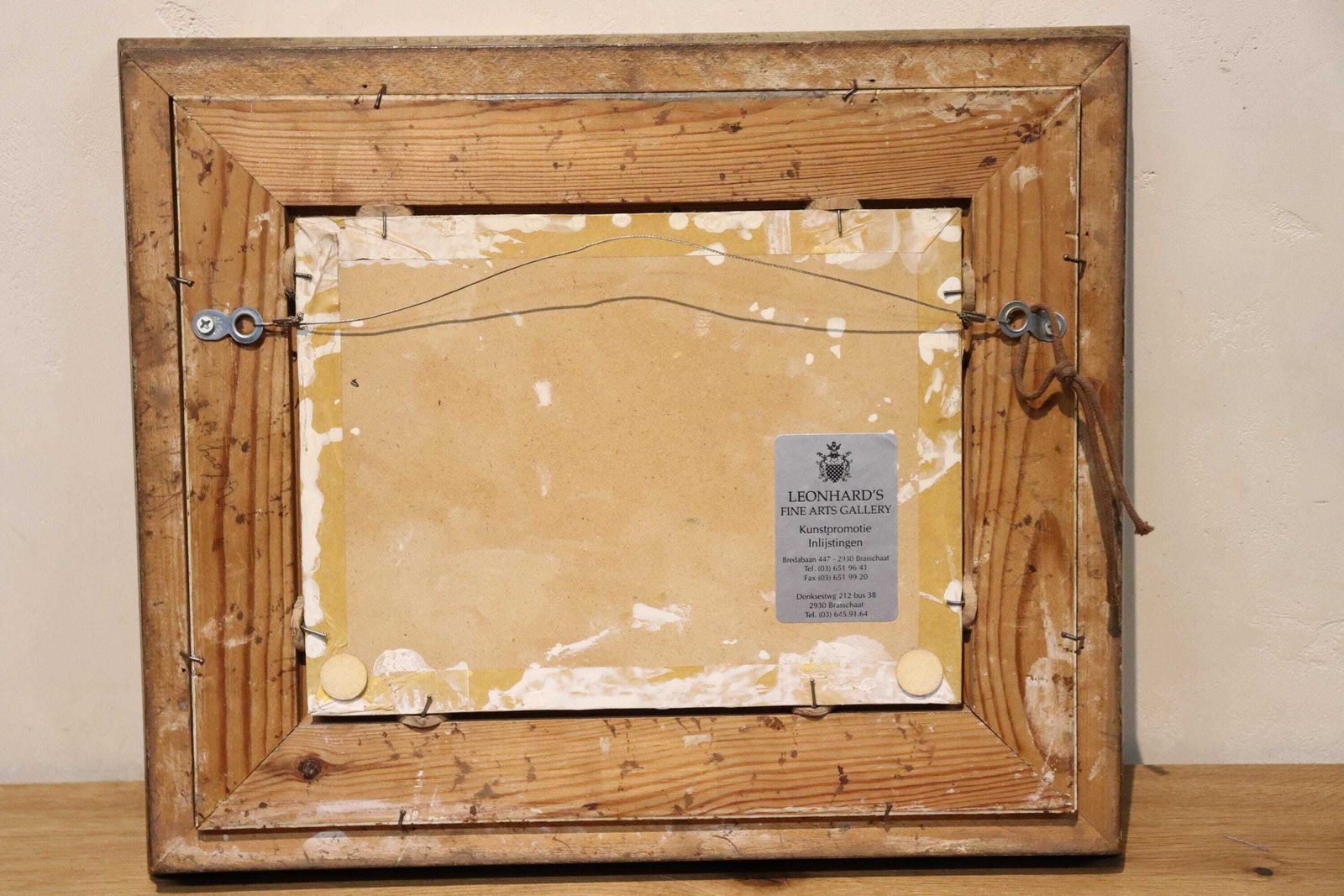photo for sale Still Live On Hardboard , 20th Century Painted By Belgian Artist Walter Leclair (St.212)