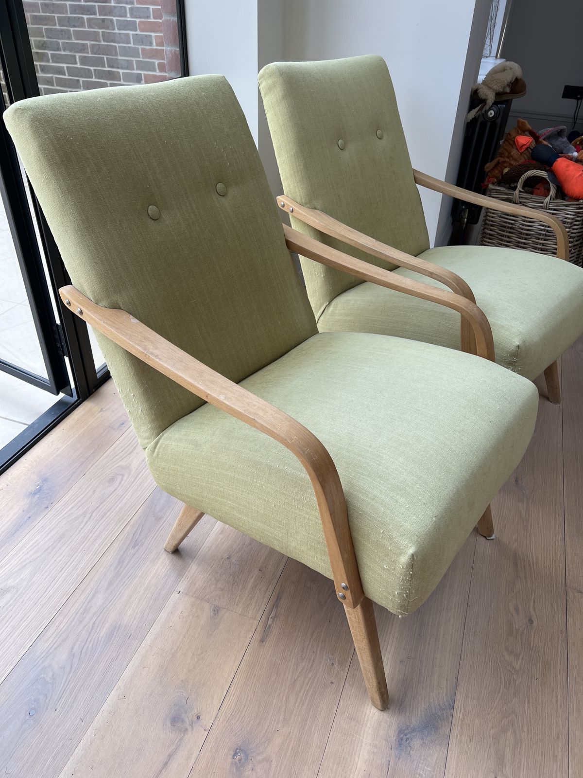 Pair Of Czech Mid Century Armchairs  Jaroslav Smidek photo furniture