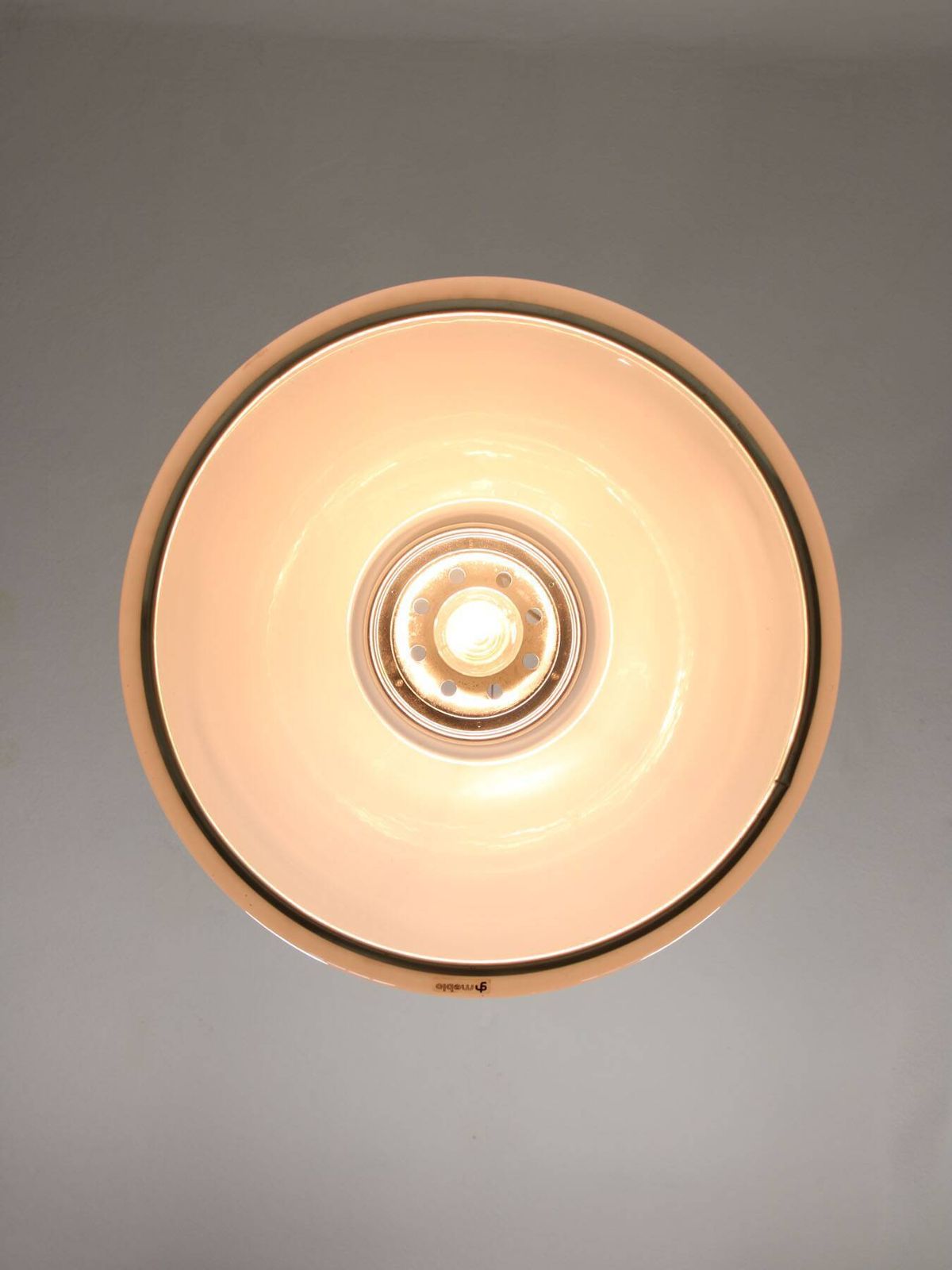 Space Age White Pendant By Luigi Massoni For Guzzini, 1960s photo vinterior