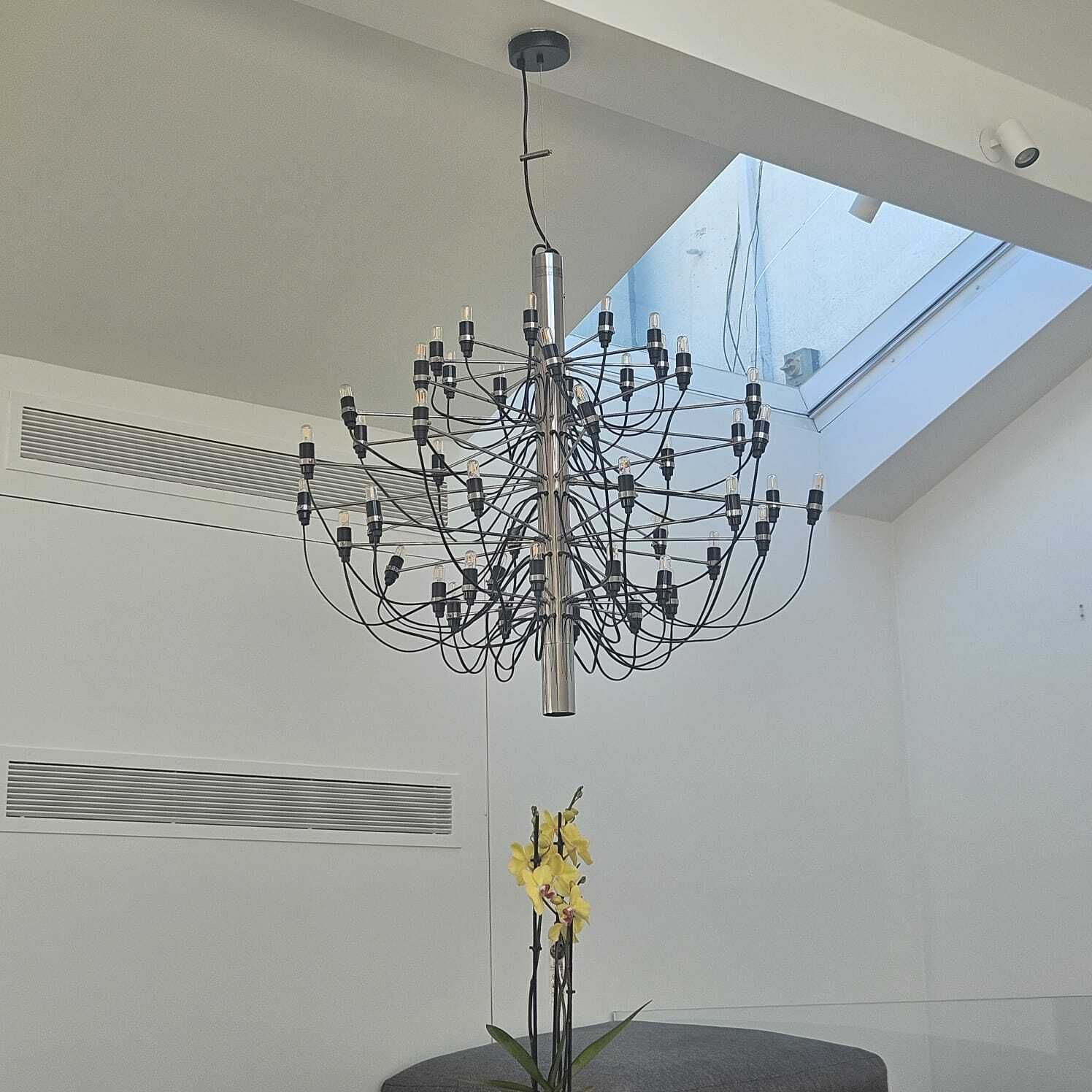 Flos 2097/30 Suspension Lamp – Gino Sarfatti Chandelier photo for sale