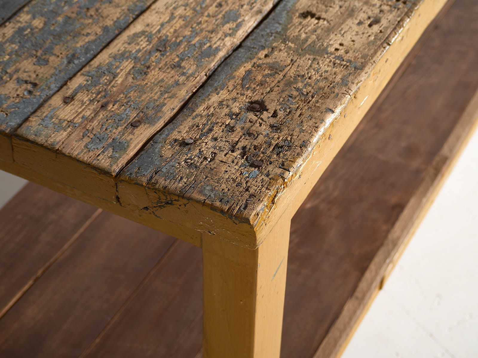 Antique Long Table With Lower Tray (C.1920) #17 photo Furniture