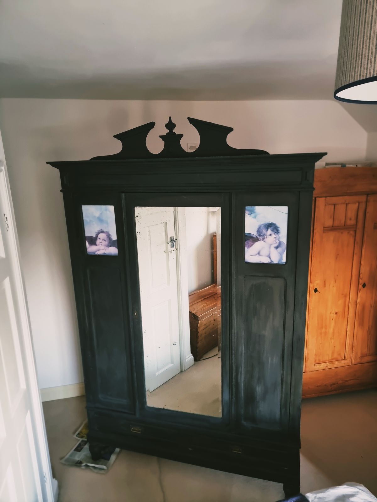 French Antique Wardrobe / Armoire 1880 1920s