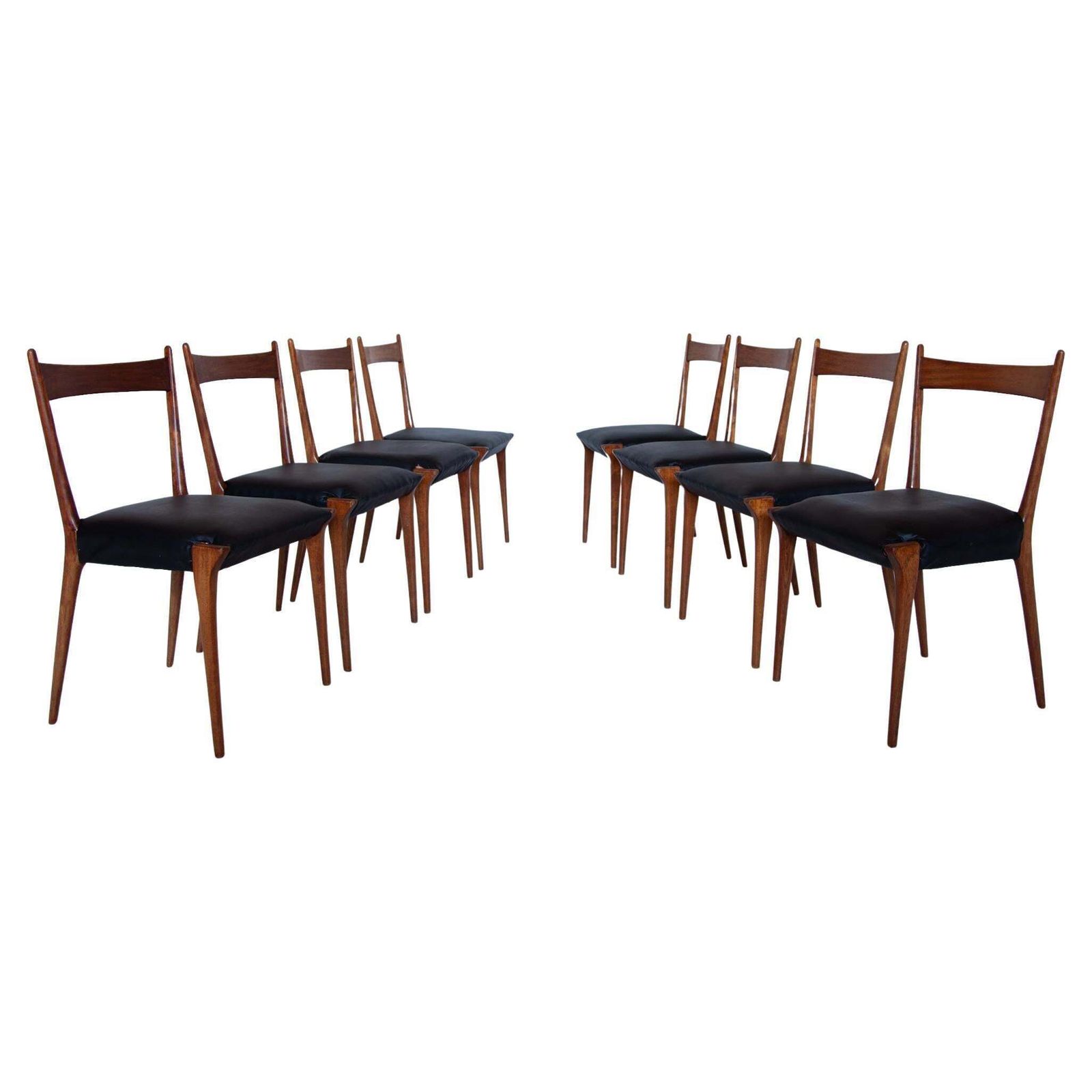 Alfred Hendrickx Set Of Eight Dining Chairs Model S2, 1958, Belgium For Belform photo furniture