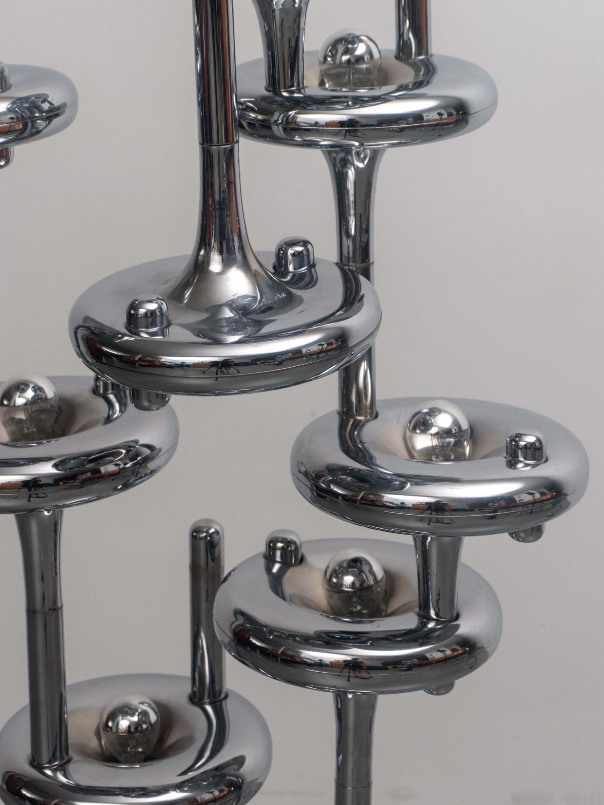 24405.0 Sculpture Set Of Two Modular Nagel 1960s Space Age Floor Lamps, Made In Germany photo