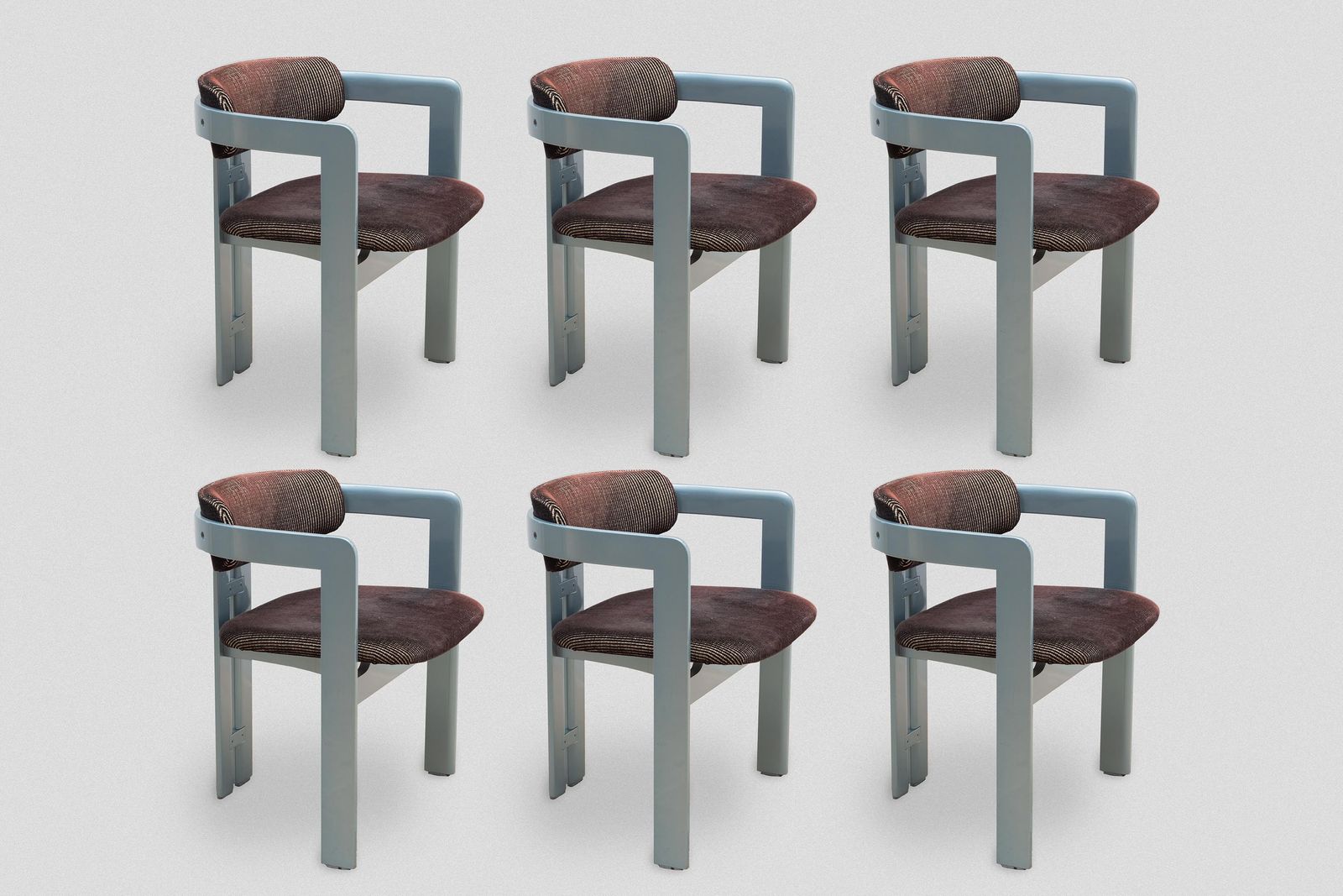 Augusto Savini 'Pamplona' Mid Century Modern Set Of 4 Armchairs 1970s For Pozzi photo Furniture