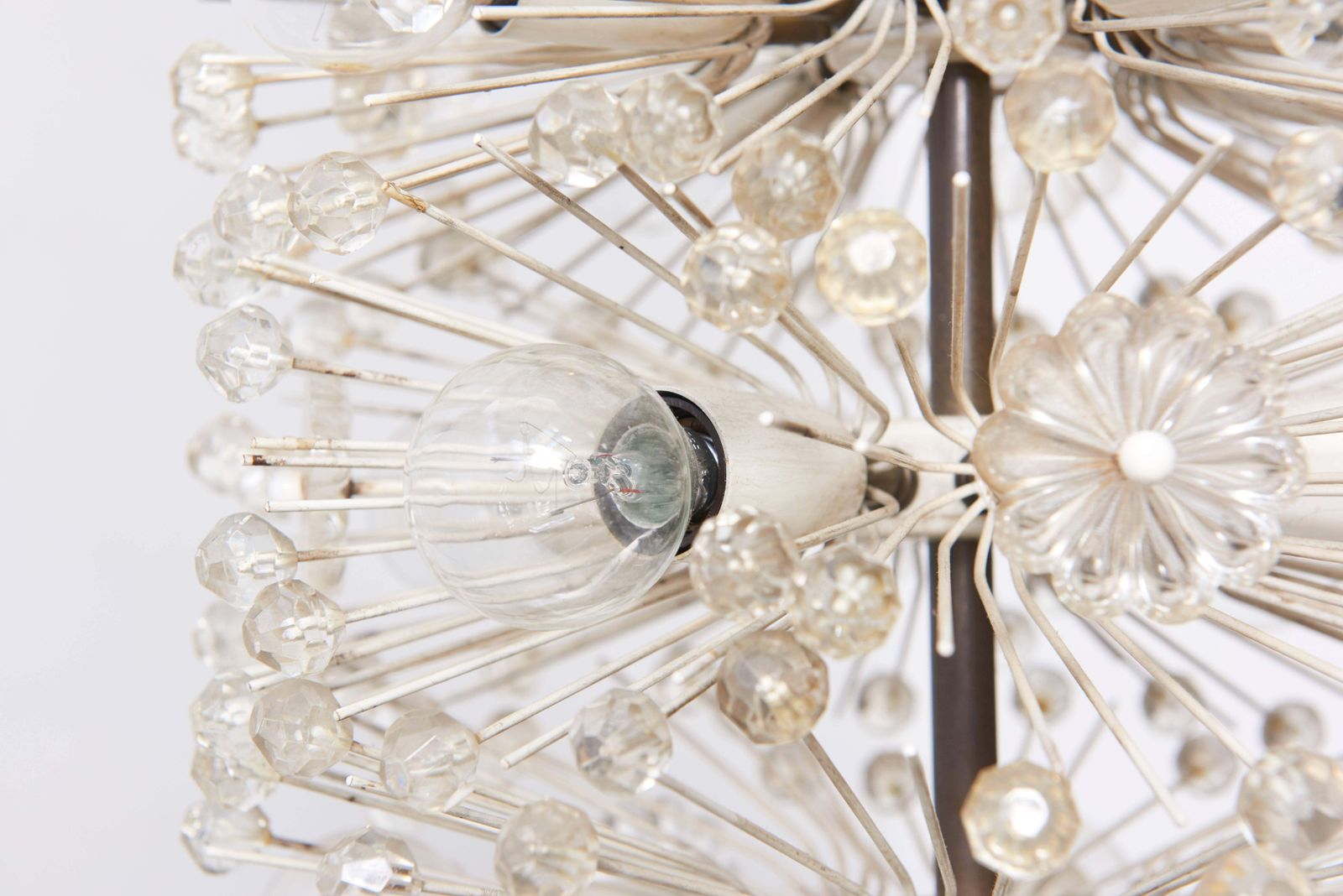 Rupert Nikoll For Emil Stejnar Snowball Sputnik Chandelier, 1950s Vienna photo Lighting