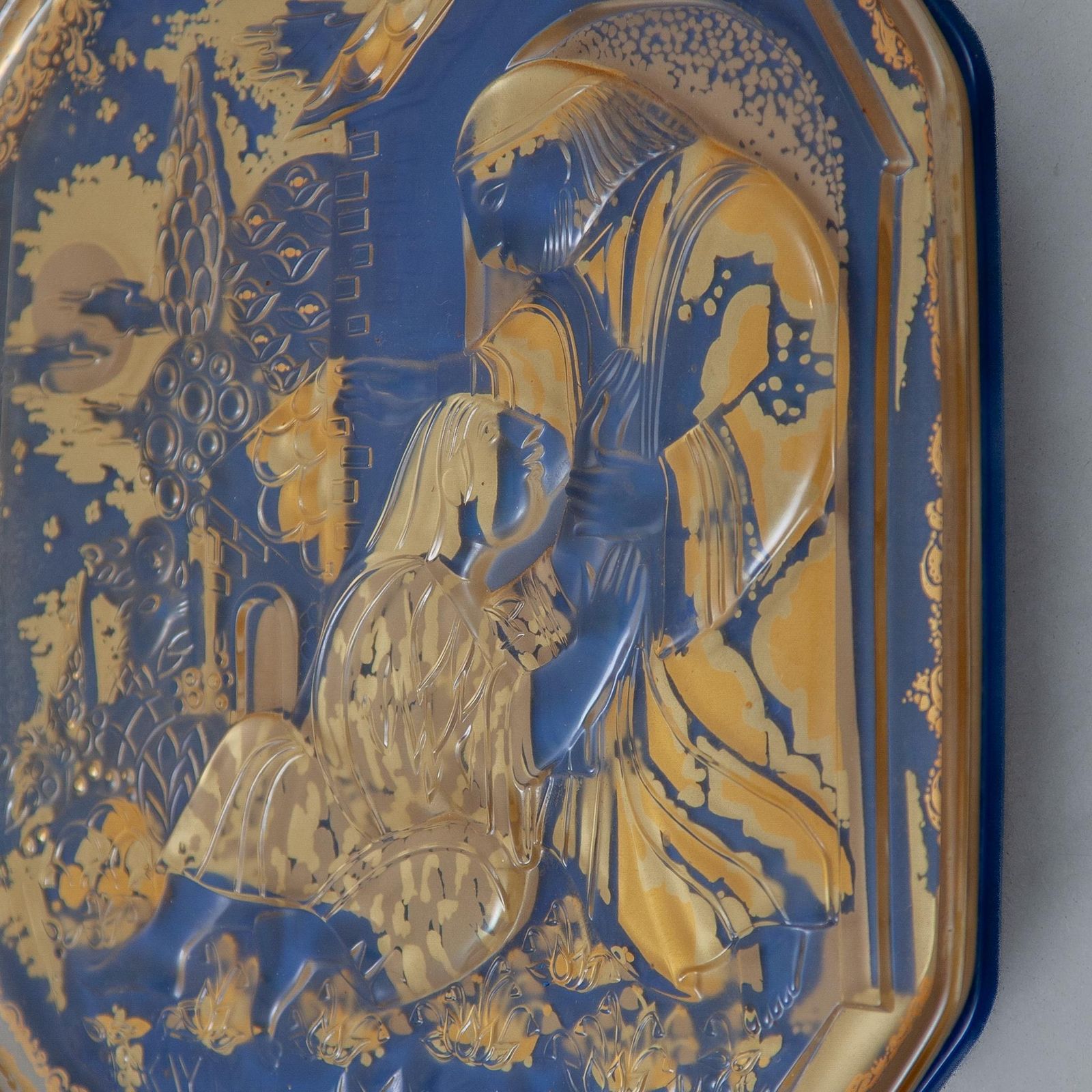 Glass Art Wall Mounted Parable Of The Prodigal Son By  Bjorn Wiinblad, Rosenthal photo Art