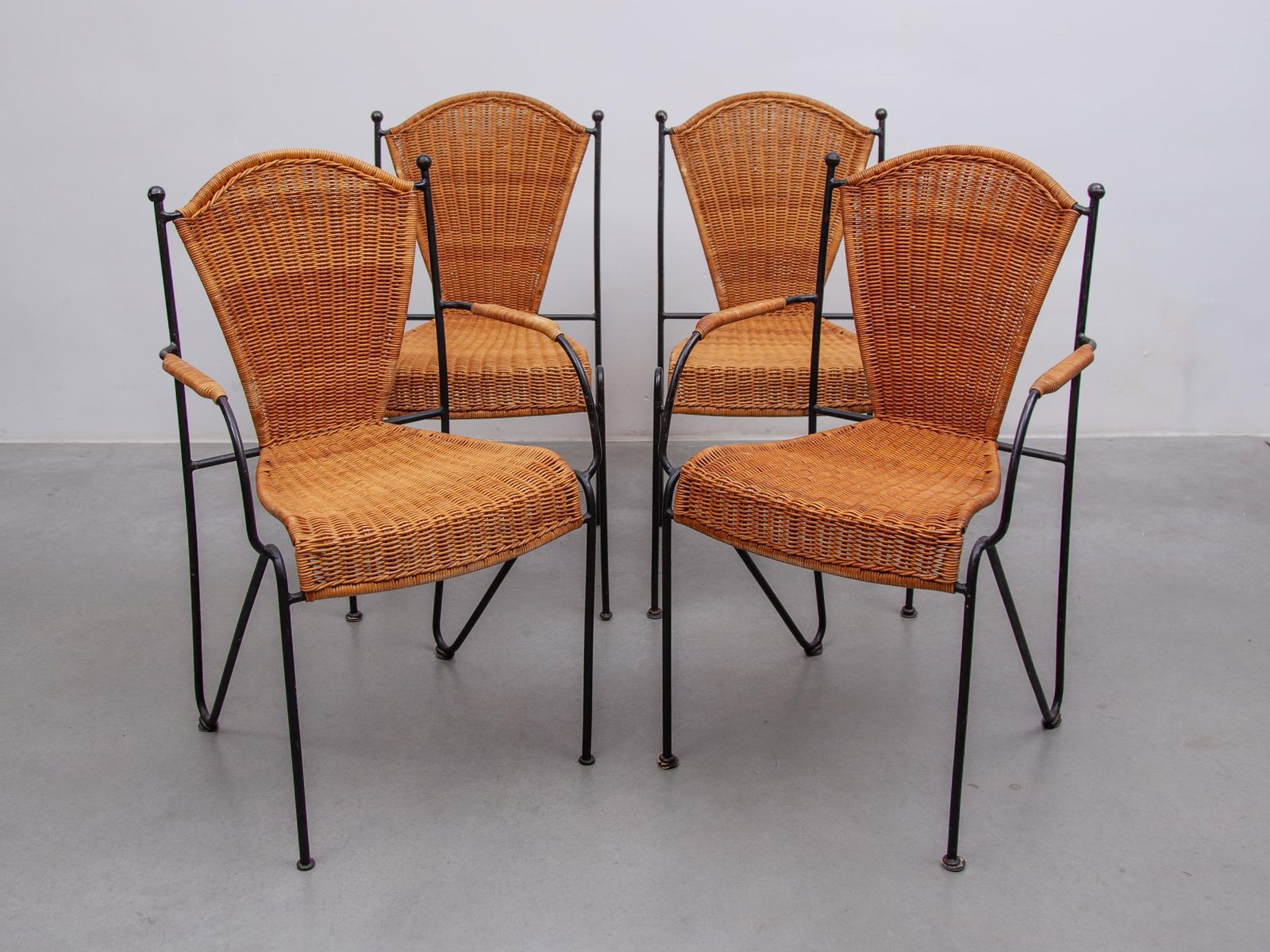 photo furniture Indoor, Outdoor Chairs By Pipsan Saarinen Swanson, 1970s, Two Arm Chairs