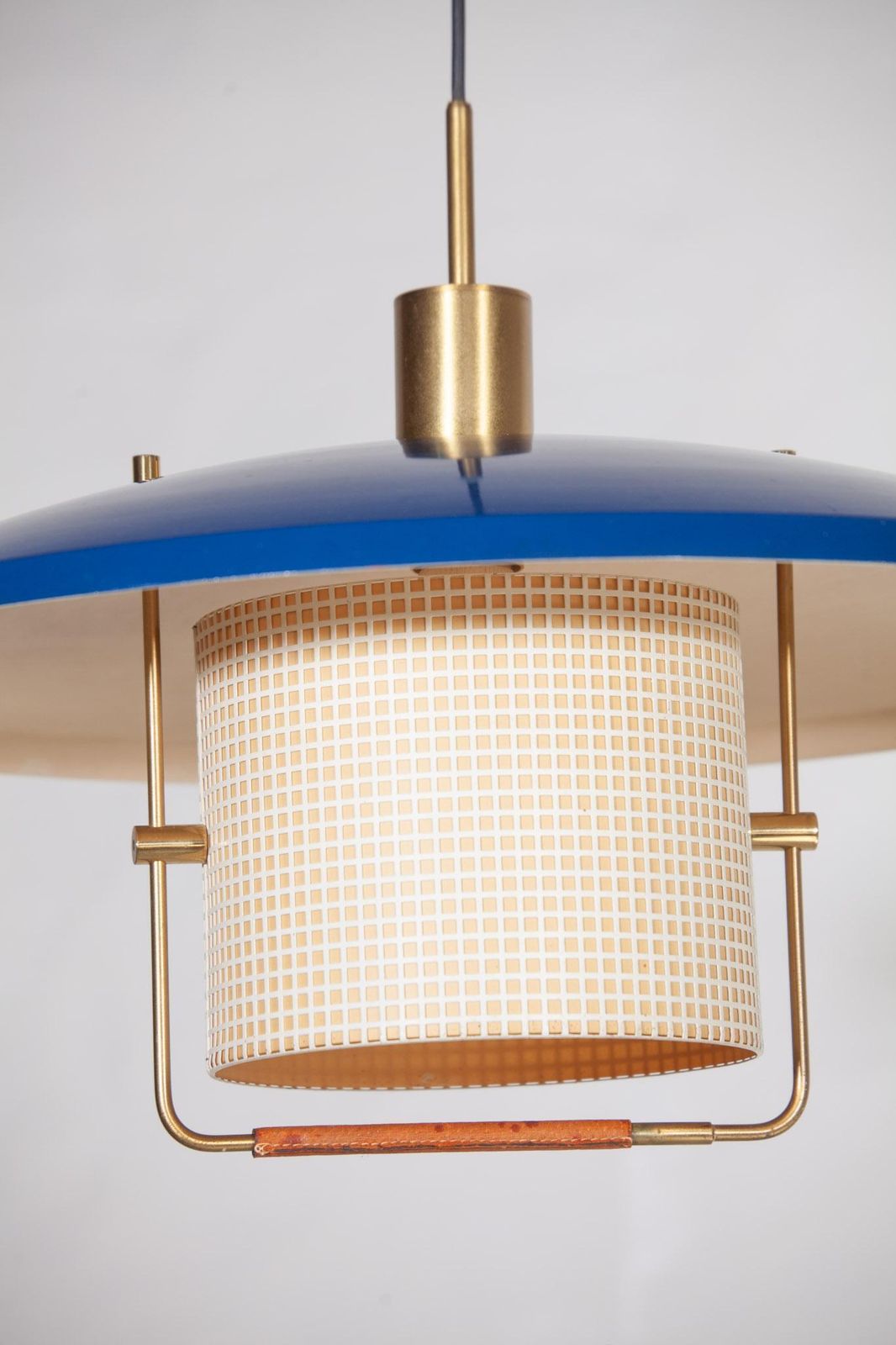 1950s Blue Counterweight Pendant By Gaetano Sciolari For Stilnovo photo 3920.0