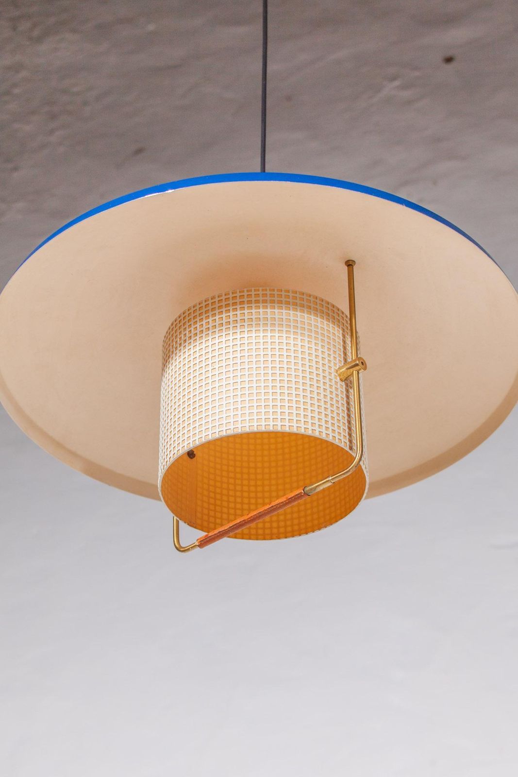 1950s Blue Counterweight Pendant By Gaetano Sciolari For Stilnovo photo buy