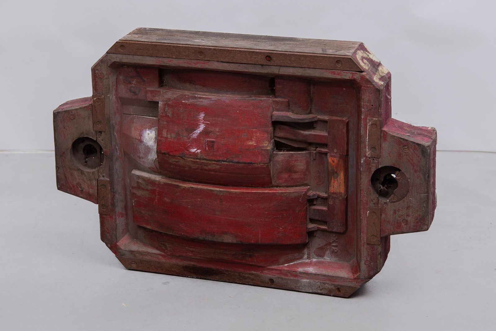 1950s Wooden Sculptures Industrial Foundry For Molded Car Parts, Set Of Four photo for sale