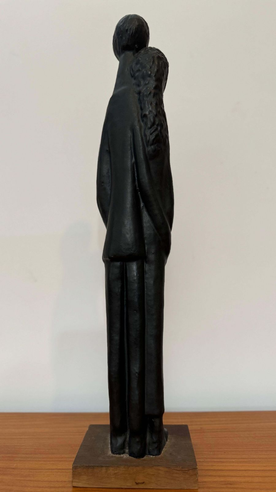 photo vintage Black Glazed Sculpture Ceramic By Elie Van Damme, Belgium, 1960s