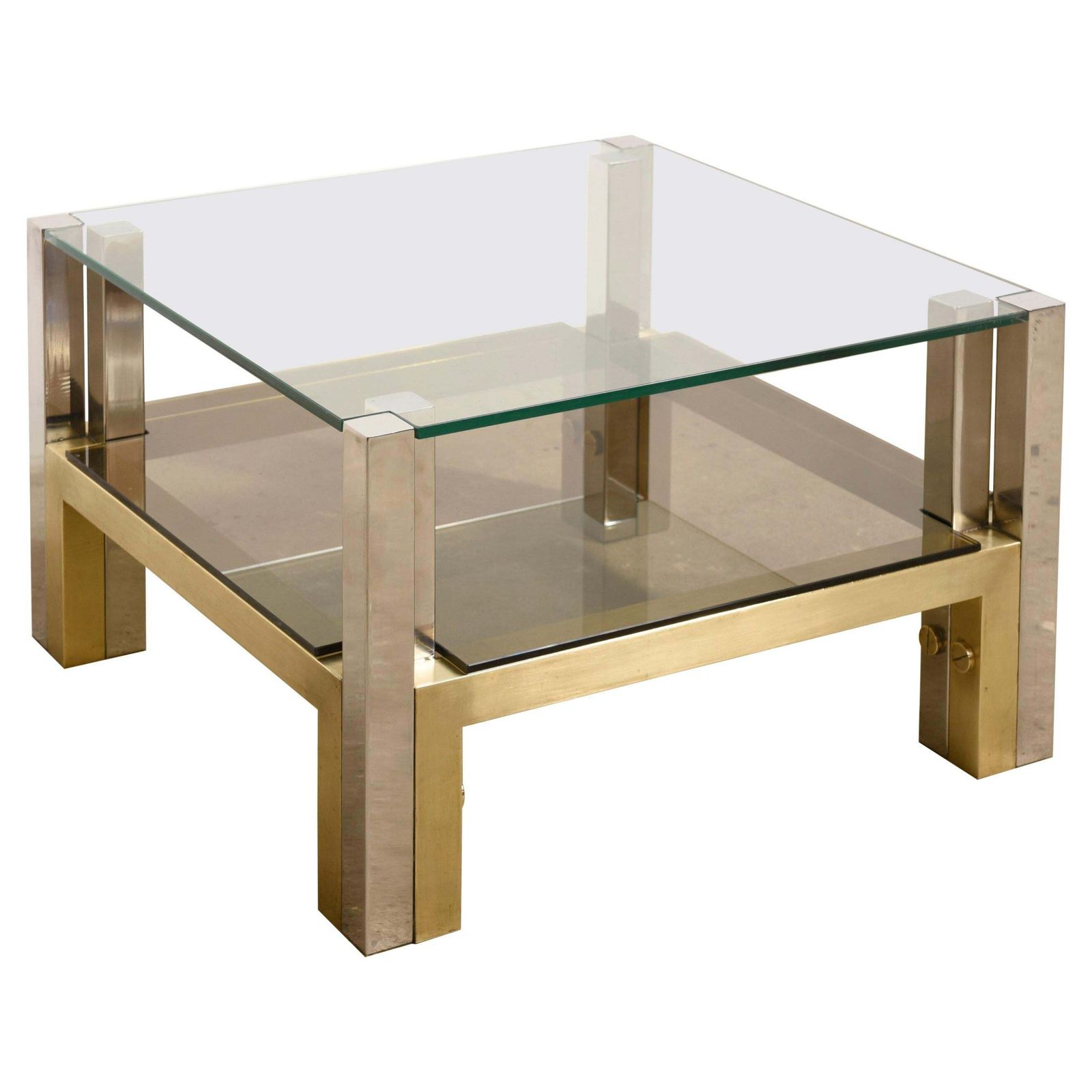 Brass Coffee Table By Alfredo Freda For Cittone Oggi, 1970s, Italy
