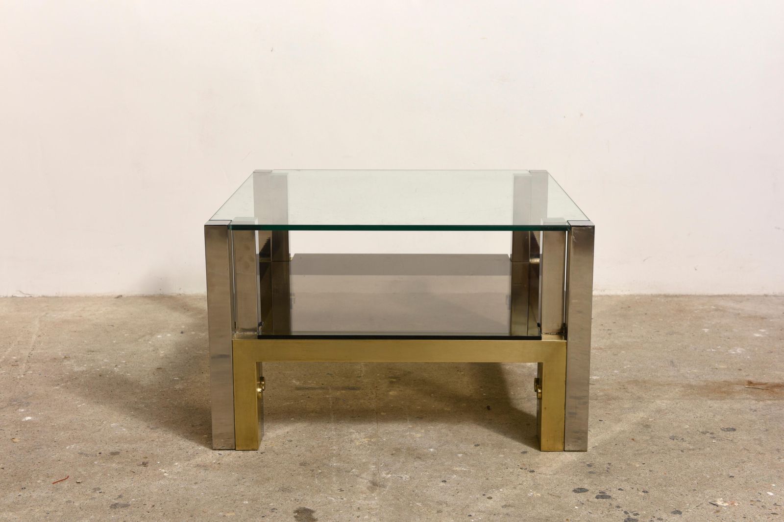 Brass Coffee Table By Alfredo Freda For Cittone Oggi, 1970s, Italy photo vinterior