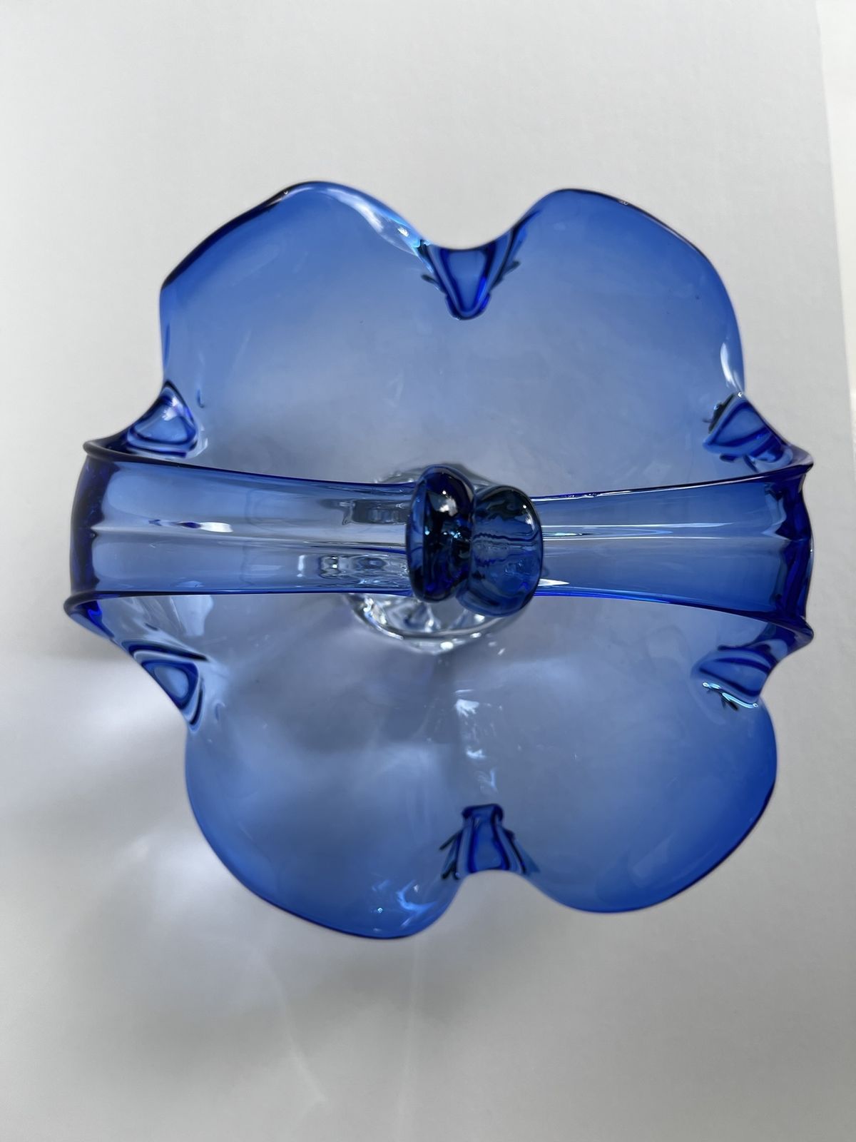 Huge Vintage Czech Chribska, Art Glass Basket By Josef Hospodka, 1960's