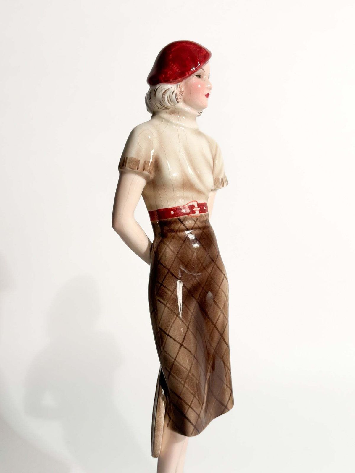 Goldscheider Ceramic Figurine Of A Tennis Player By Stefan Dakon From The 1930s photo vinterior