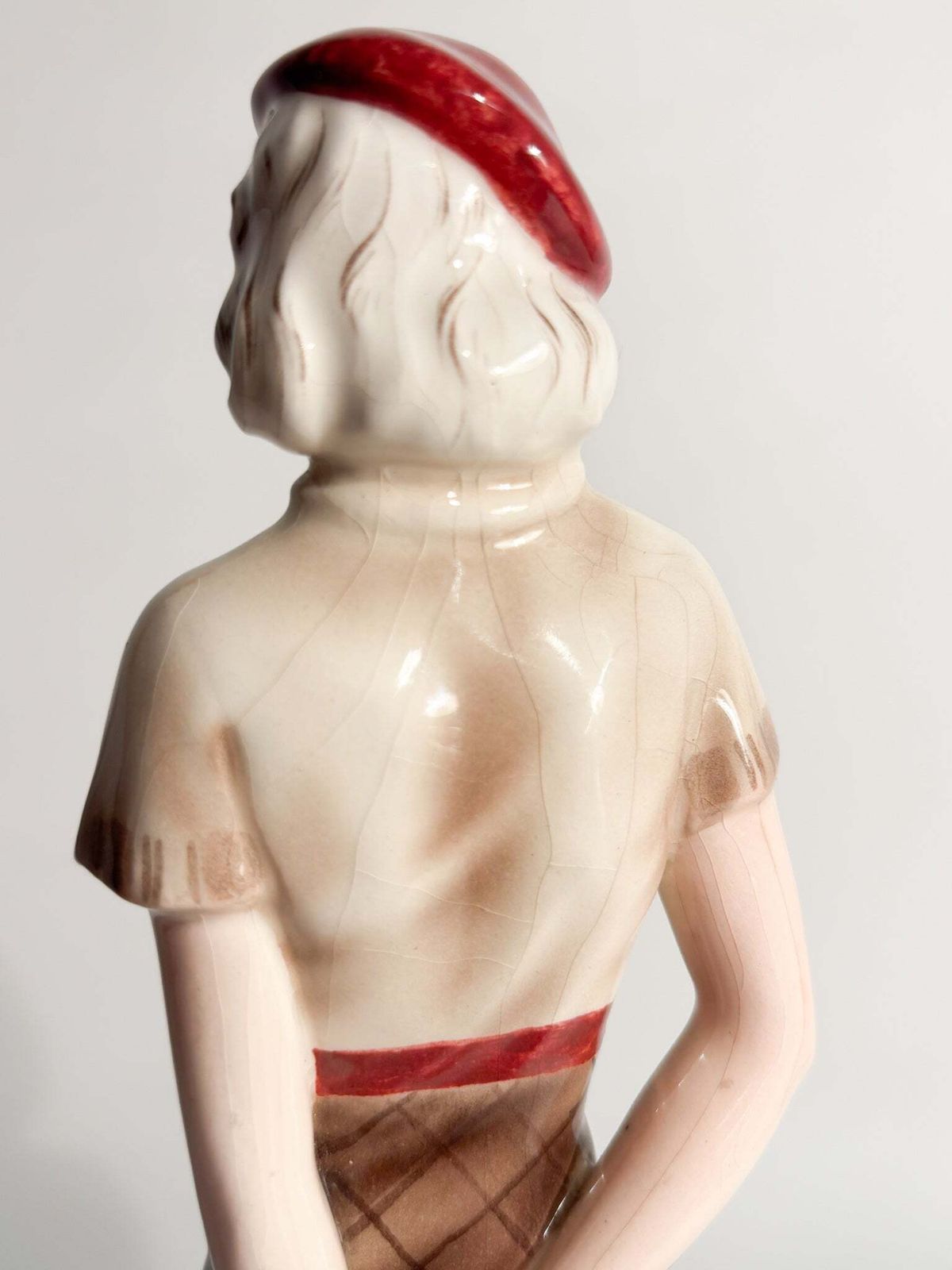 photo furniture Goldscheider Ceramic Figurine Of A Tennis Player By Stefan Dakon From The 1930s