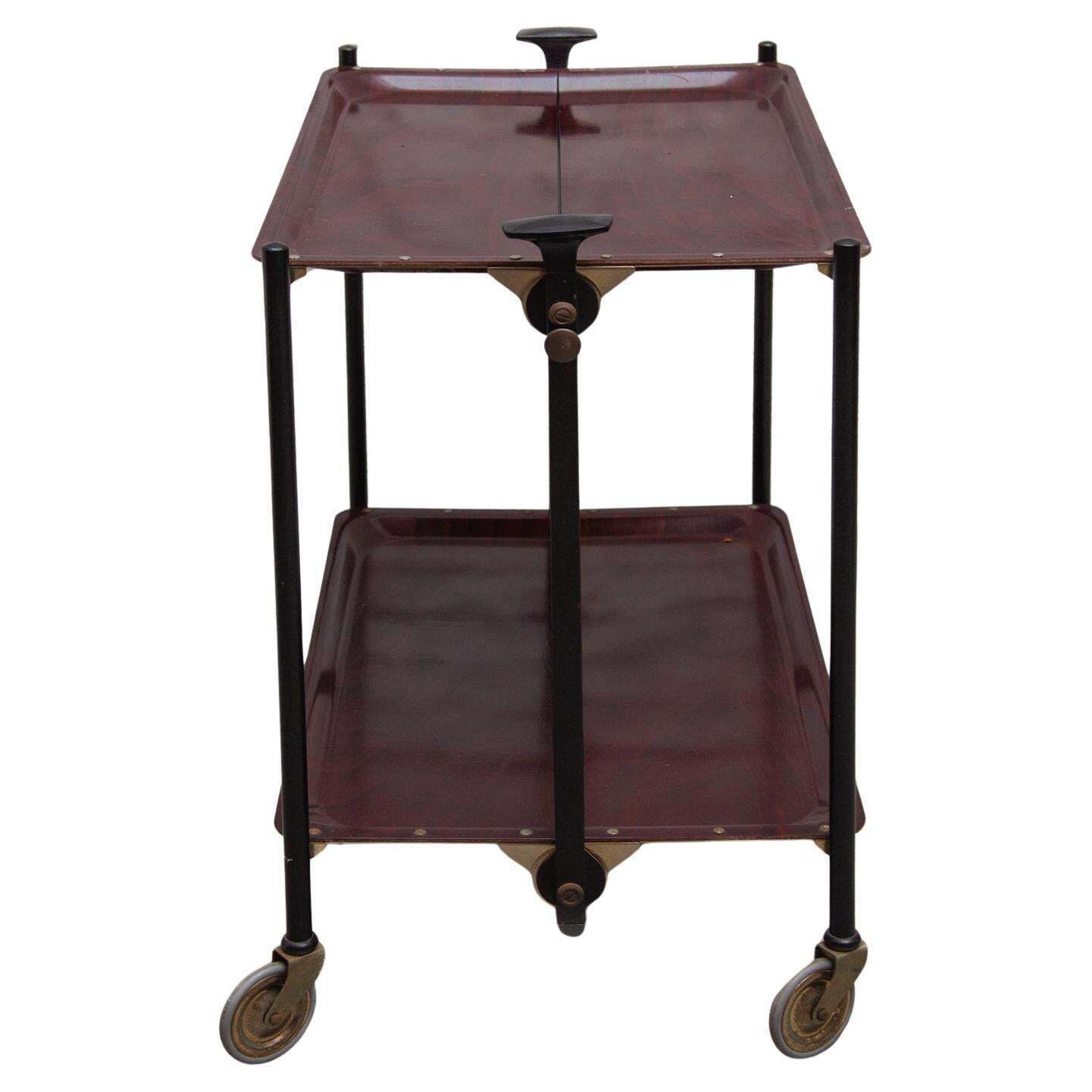 Folding Serving Tea   Bar Cart From Bremshey & Co, 1960s photo furniture