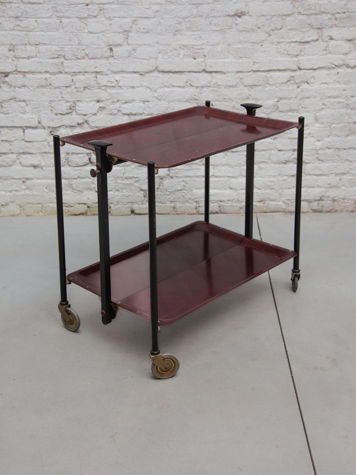 Folding Serving Tea   Bar Cart From Bremshey & Co, 1960s photo Furniture