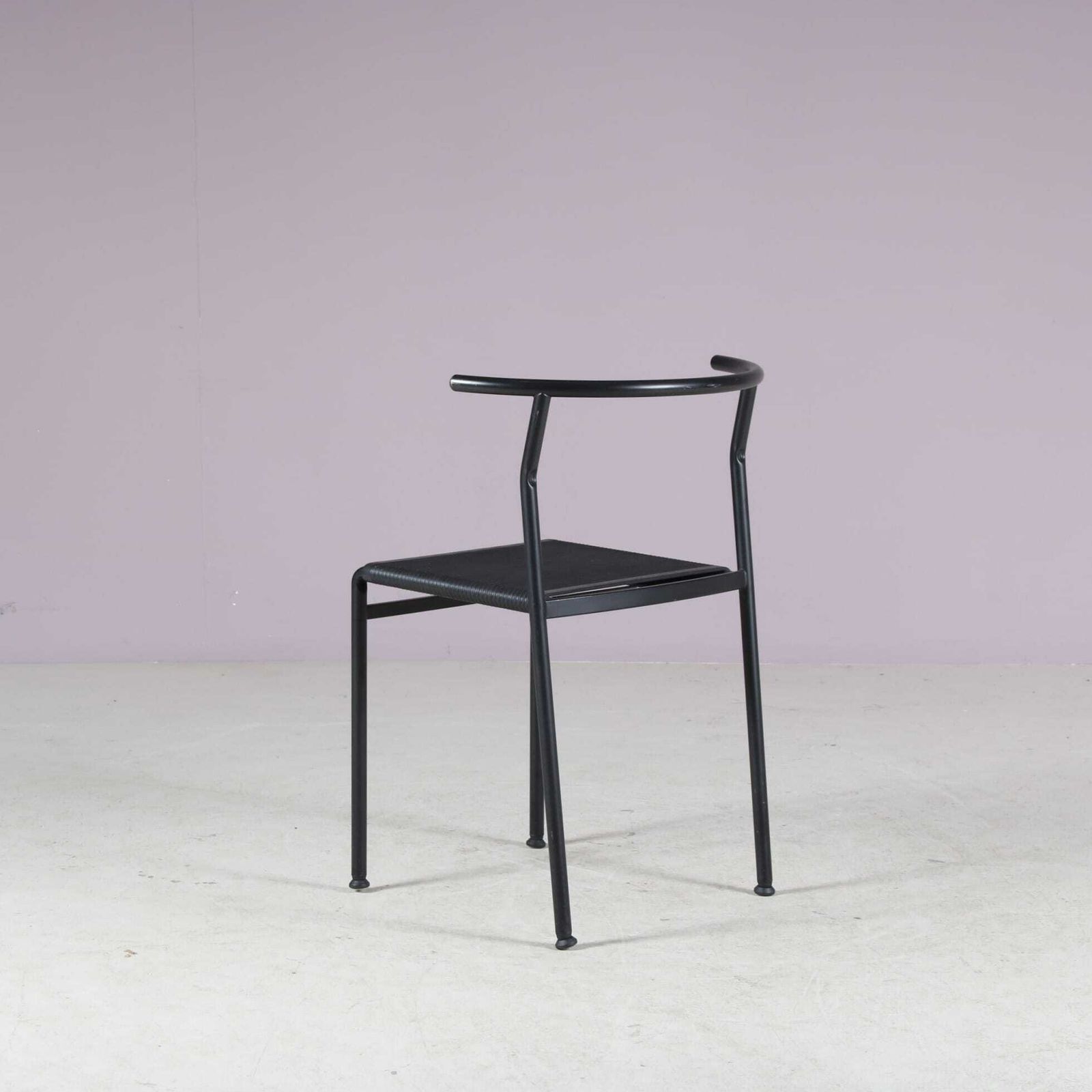 1980s Set Of 6 “Café” Dining Chairs By Philippe Starck For Baleri, Italy photo for sale
