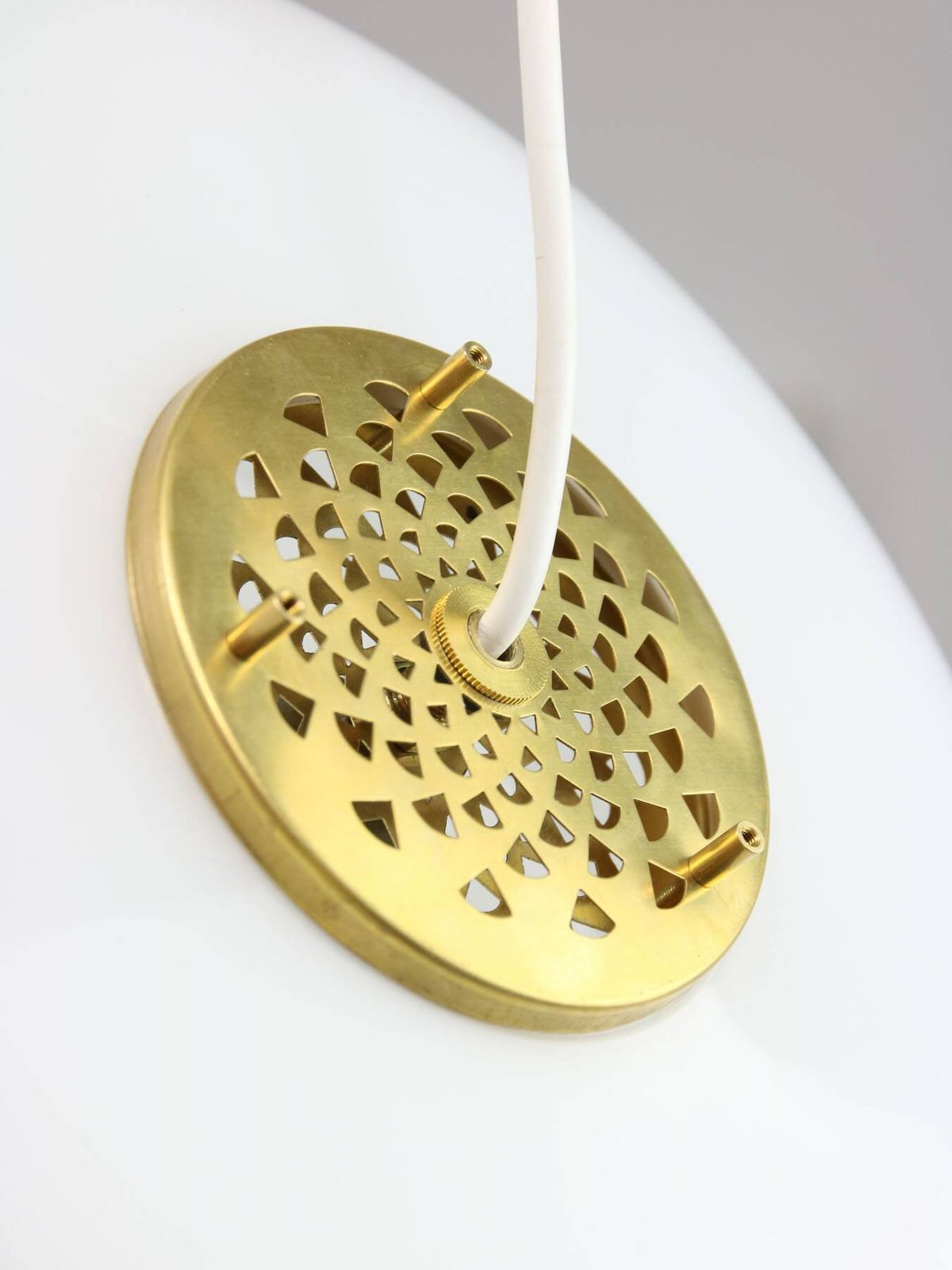 Page 1 Of 19 Italian White Medusa Pendant Brass Edition By Luigi Massoni For Guzzini, 1970s photo vinterior