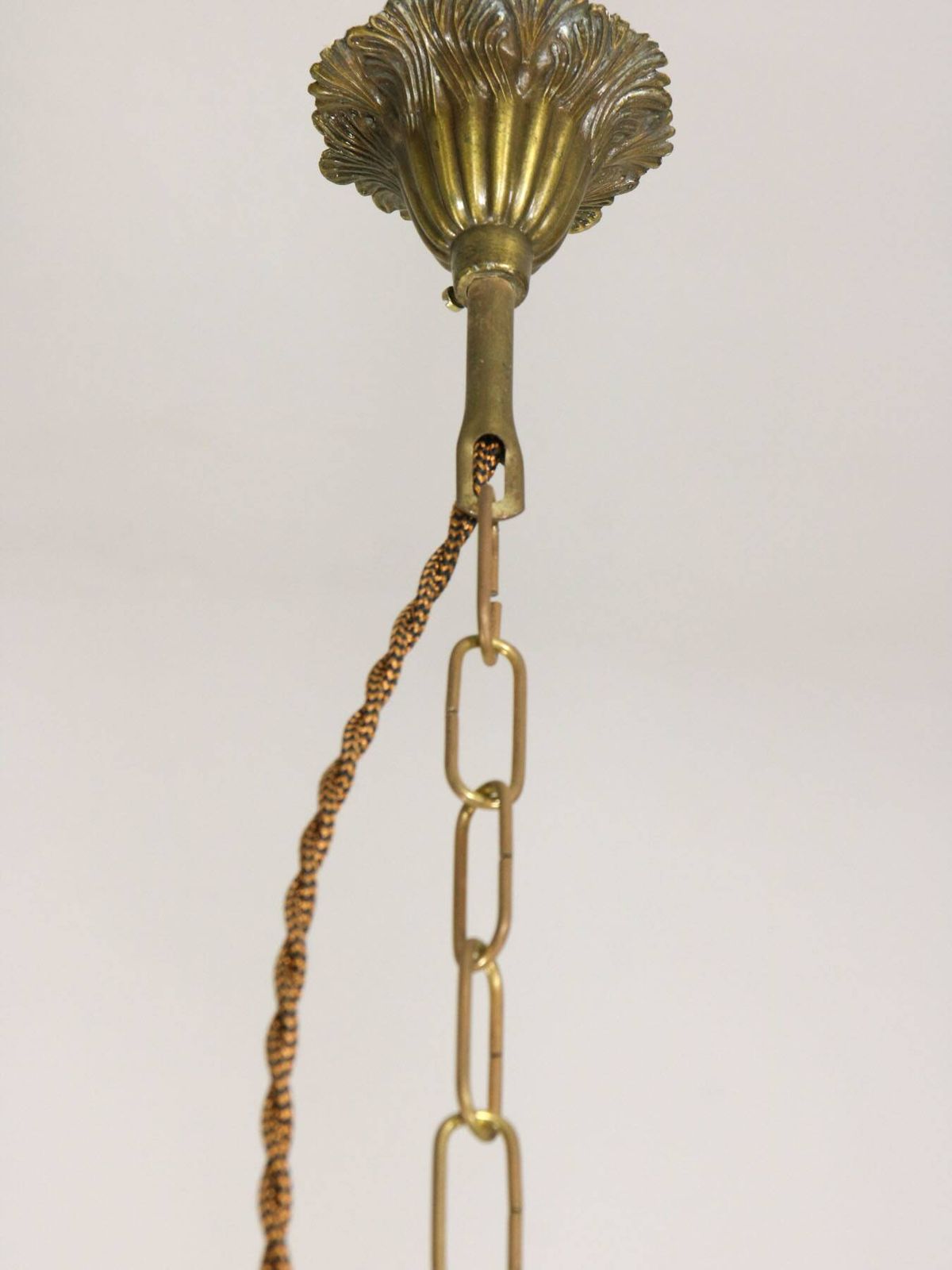 photo vintage Page 1 Of 18 Empire Crystal And Brass Chandelier, 1940s