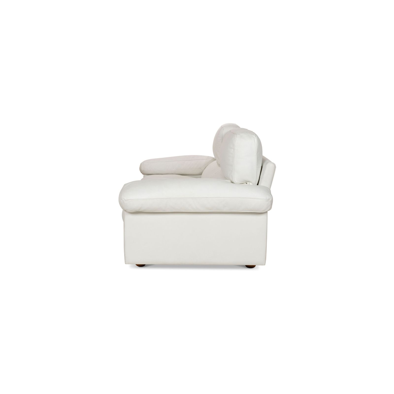 Mobilier Canapé 2 places Poltrona Frau Petronio en cuir blanc photo
