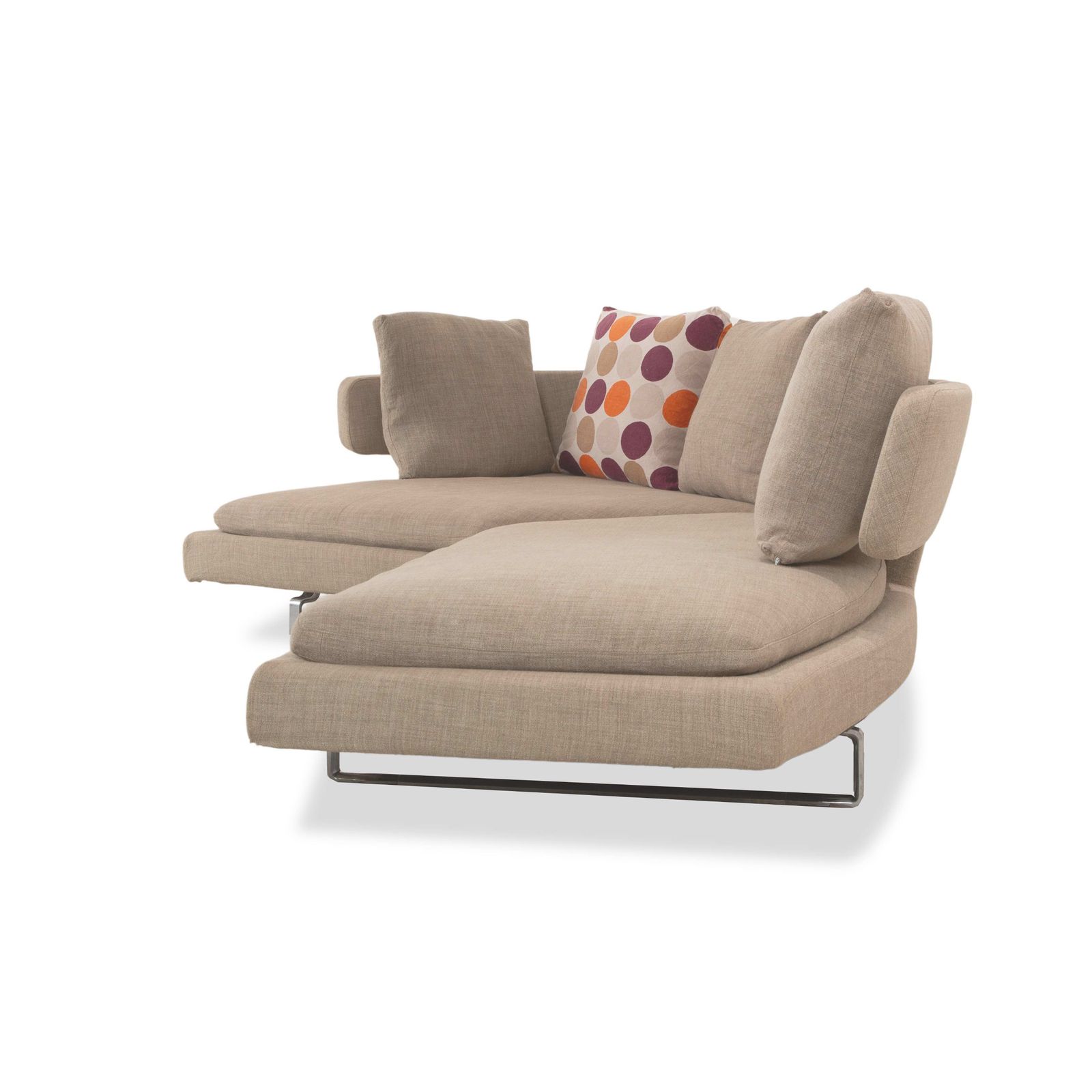 Canapé d'angle B&B Italia Arne en tissu, gris beige brun taupe photo 5477.0