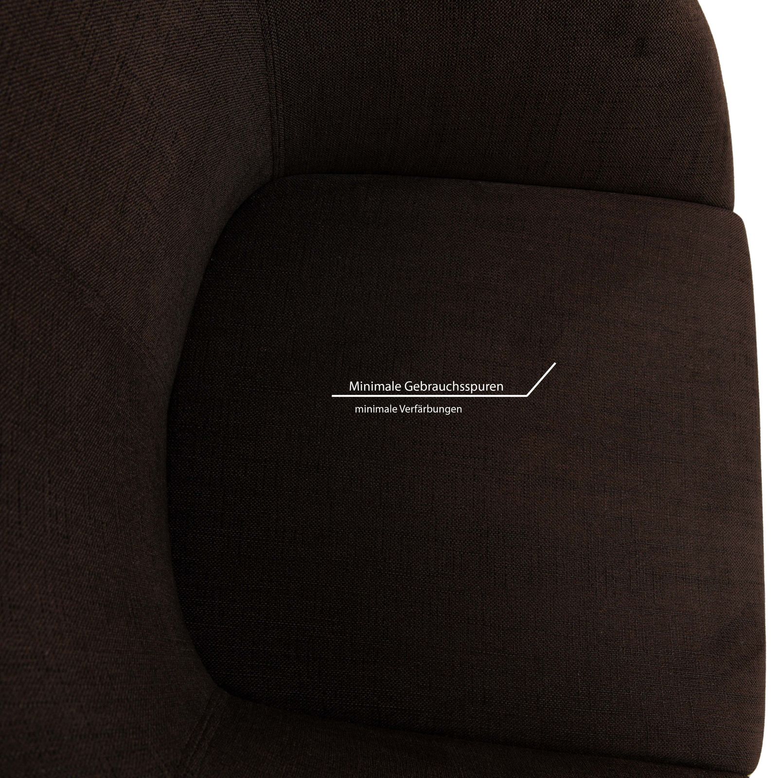 Fauteuil Walter Knoll Turtle en tissu, brun et noir photo Mobilier