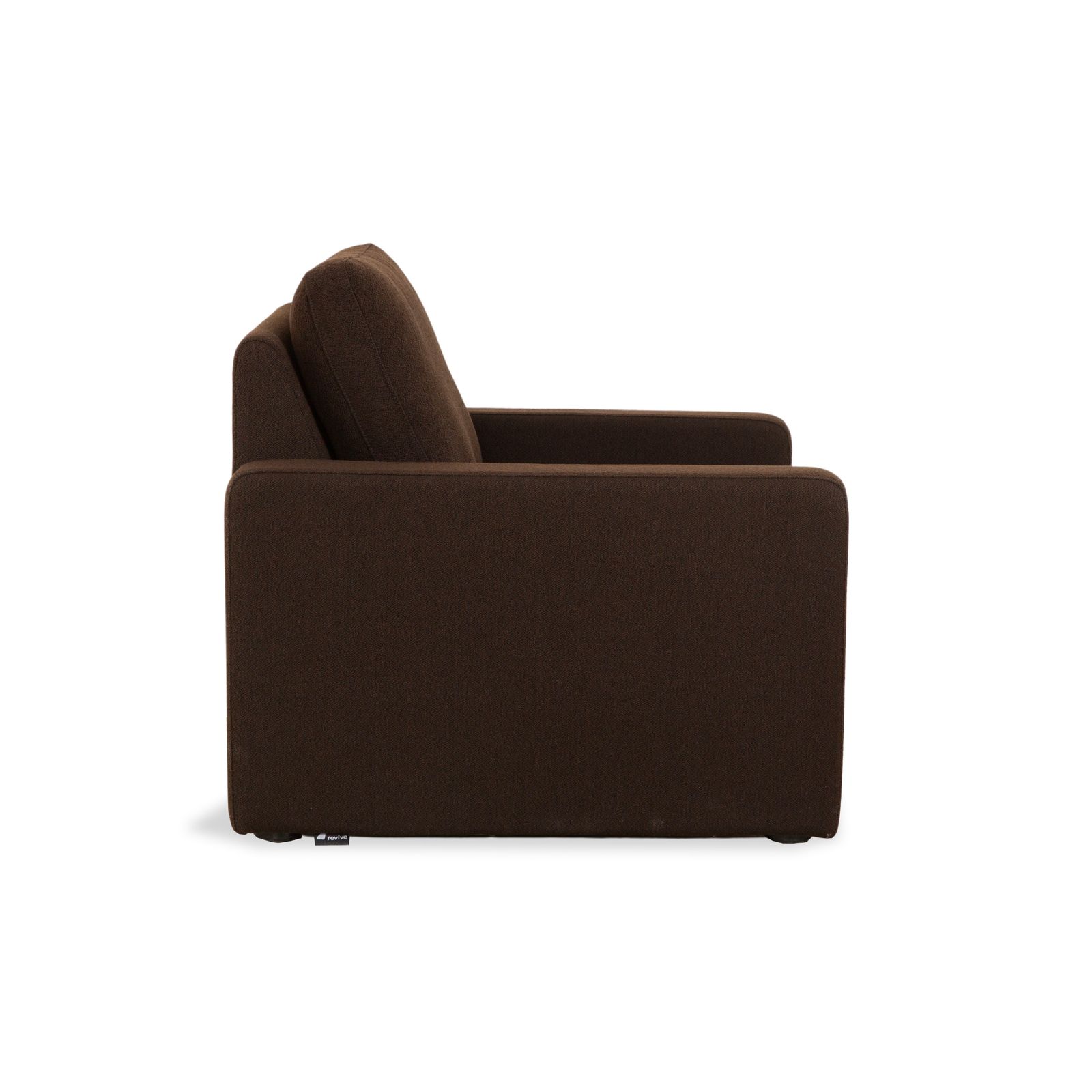 Fauteuil Cor Conseta en tissu brun foncé photo vintage