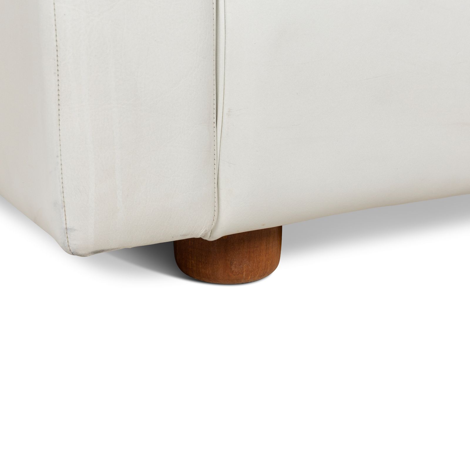 Poltrona Frau Petronio Leather Armchair White photo for sale